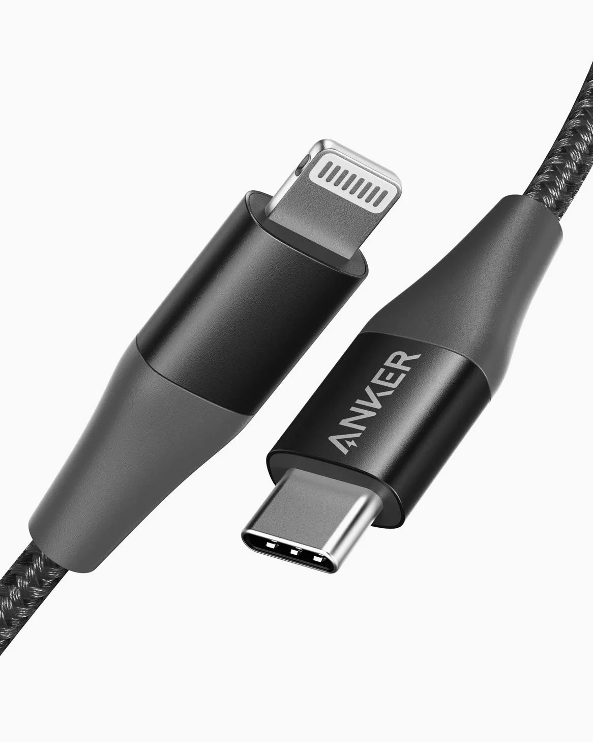 Anker PowerLine+ II USB-C & Lightning Cable MFi Certified USB PD Compatible iPhone 14/13/12/SE Compatible (0.9m Black)