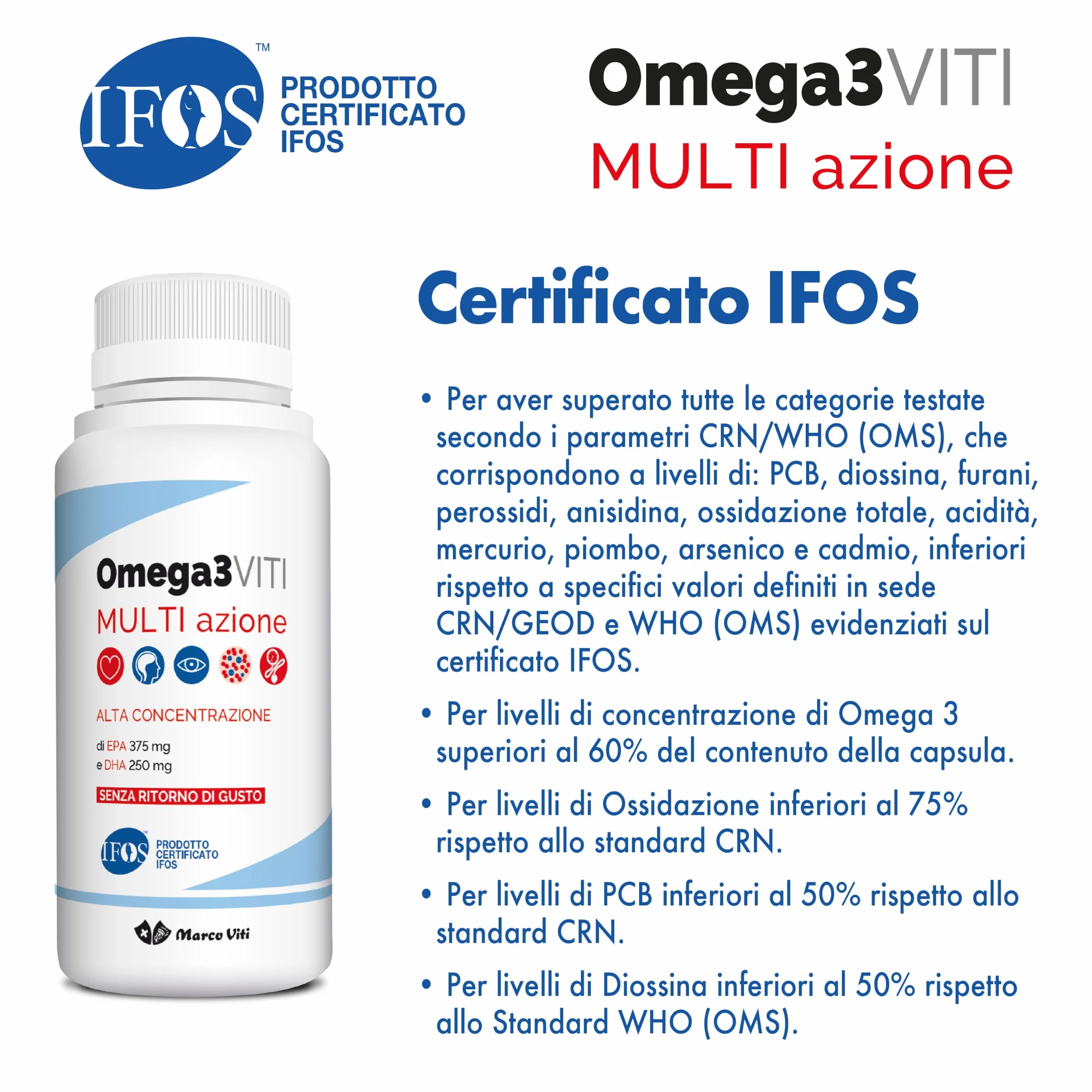 Omega3 Multi Azione Integratore Acidi Grassi Essenziali 60 Perle Softgel 1.4 g