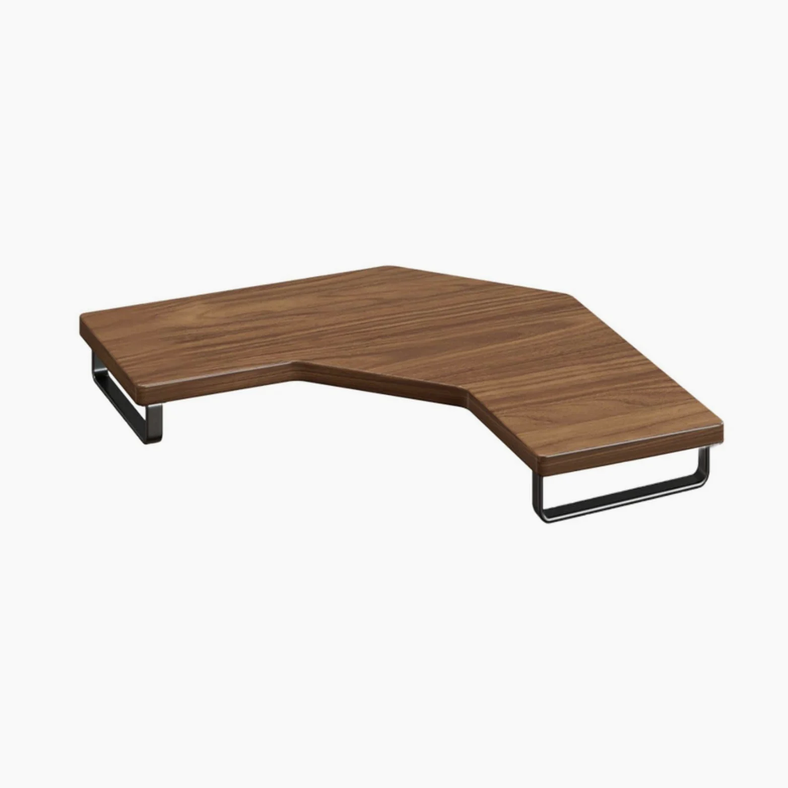 Supporto Desktop Rialzo Schermo Supporto Pc Mensola Angolare L Legno E Ferro Impermeabile con per Tastiera Adatto per Studi Professionali Casa , color to 1 , Alto