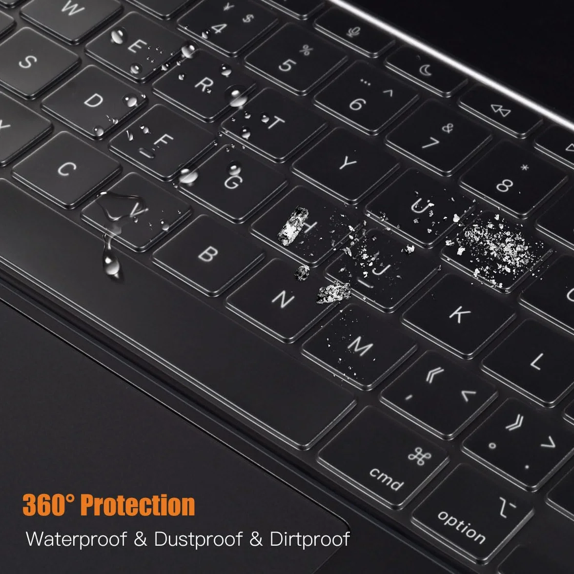 Cover per tastiera compatibile con Apple iPad Pro 2024 da 11 pollici M4 Chip modello A2836 A2837 con tastiera magica, protezione in TPU colorato per iPad Pro 11" 5a generazione Magic Keyboard
