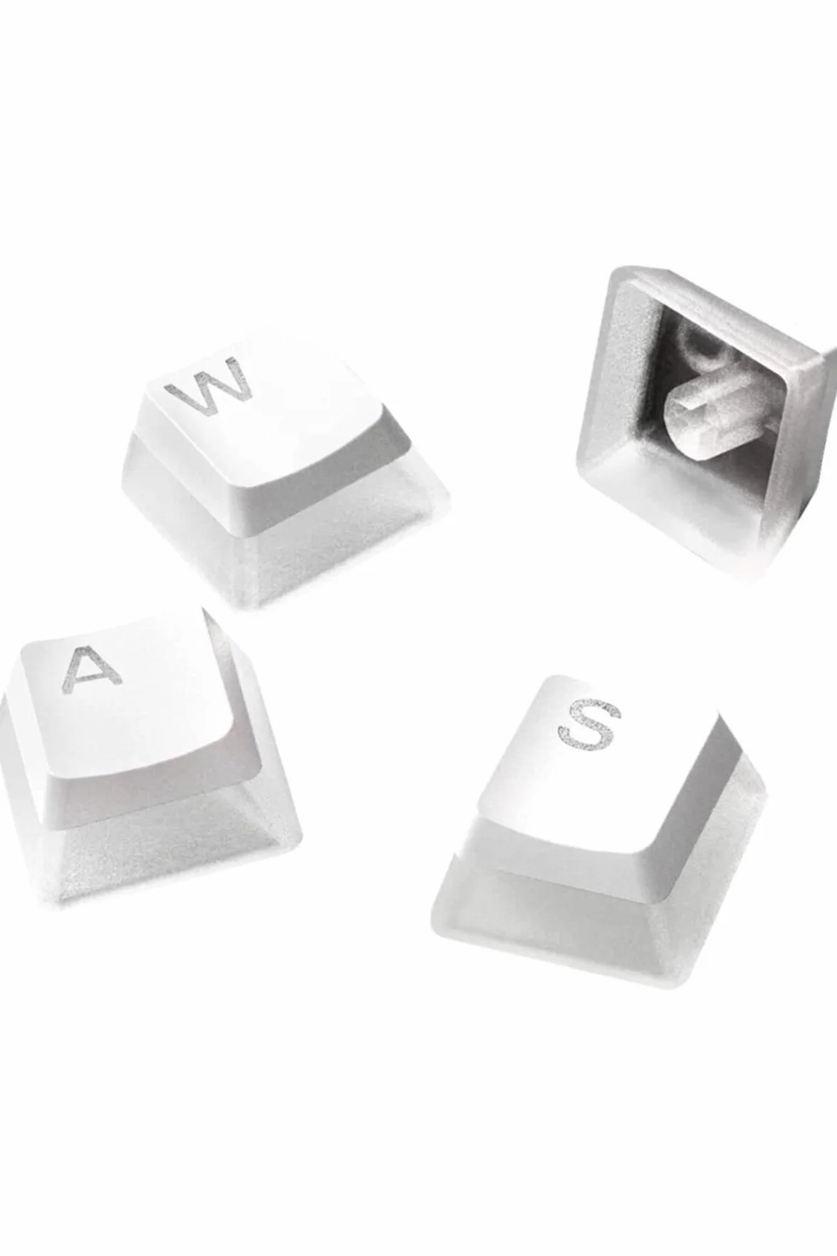 SteelSeries PrismCaps, Copritasti in stile pudding a doppio scatto, Robusta termoplastica PBT, Compatibile con la maggior parte delle tastiere meccaniche, Steli MX, Bianca (Layout UK)