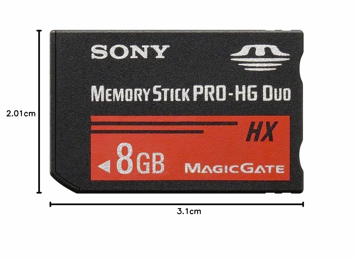 Sony MSHX8B Memory Stick PRO-HG DUO HX 8 GB, Nero