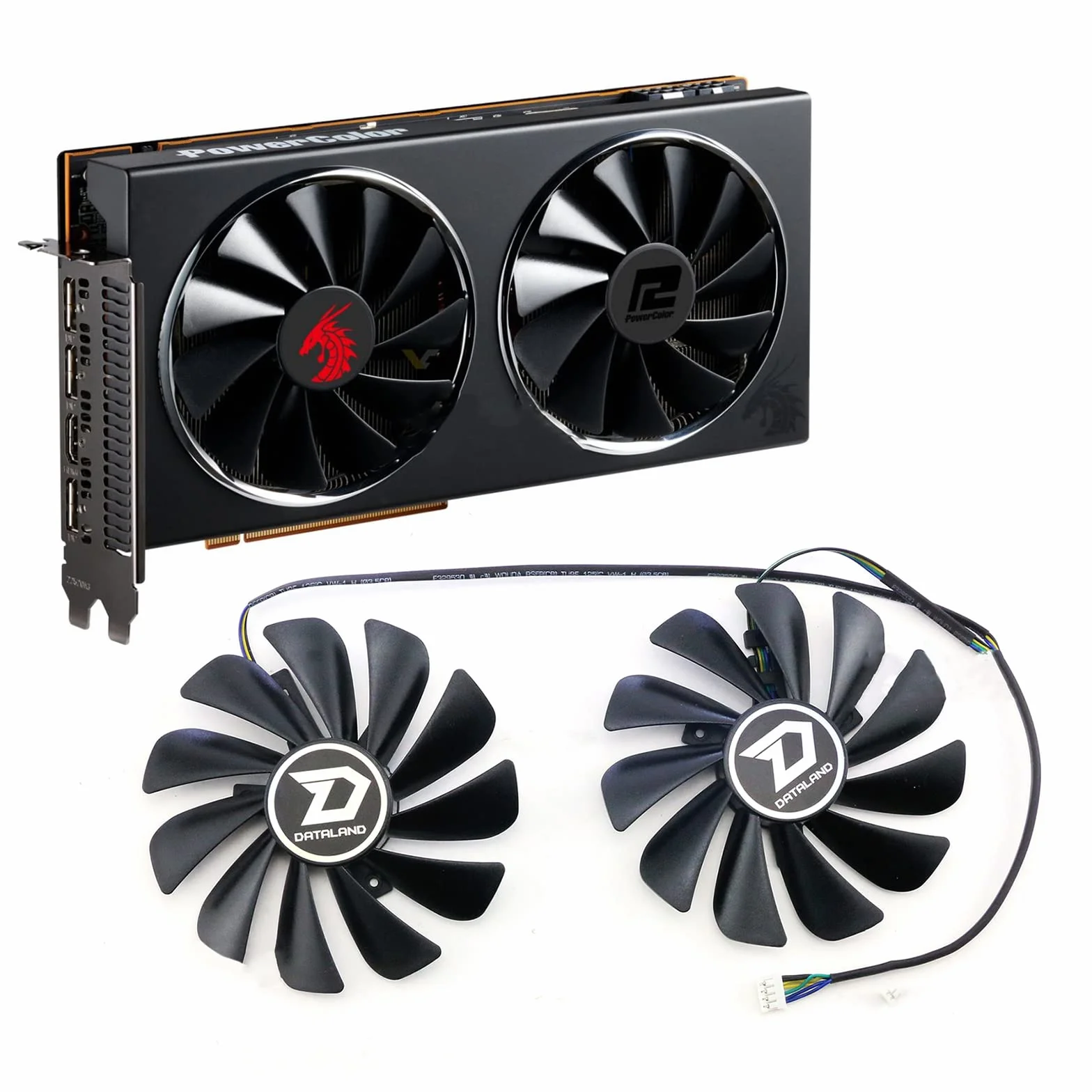 Scheda grafica Ventola di Ricambio Ventola di Raffreddamento per POWERCOLOR RX 5700XT 5700 5600XT Red Dragon Parts