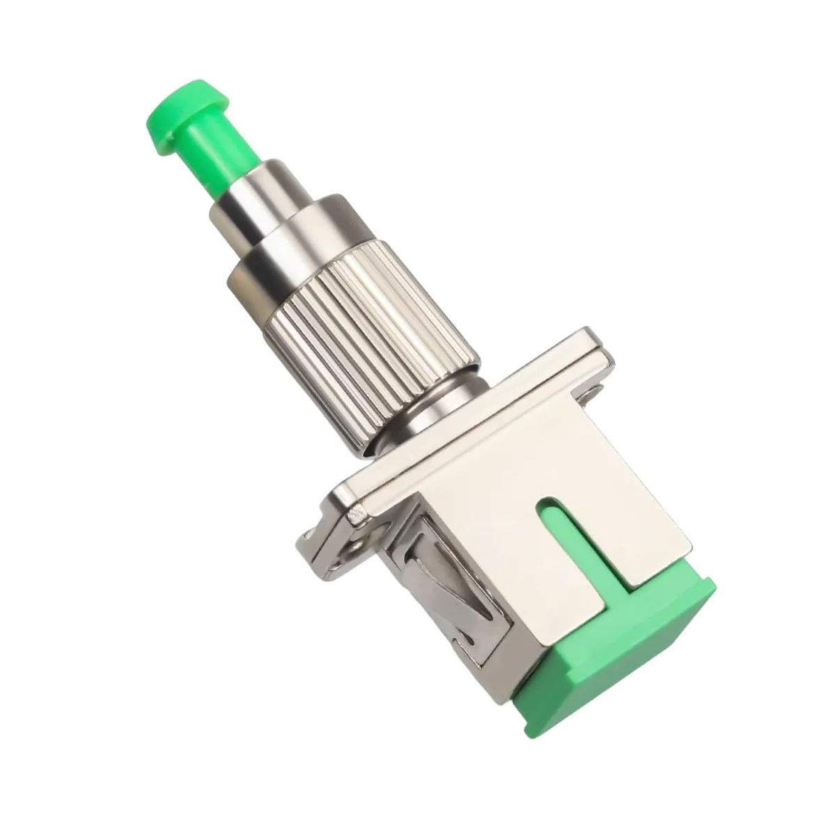 Elfcam - Adattatore a fibra ottica Cavo monomodale Simplex SC/APC Femmina a FC/APC Maschio, Confezione da 1
