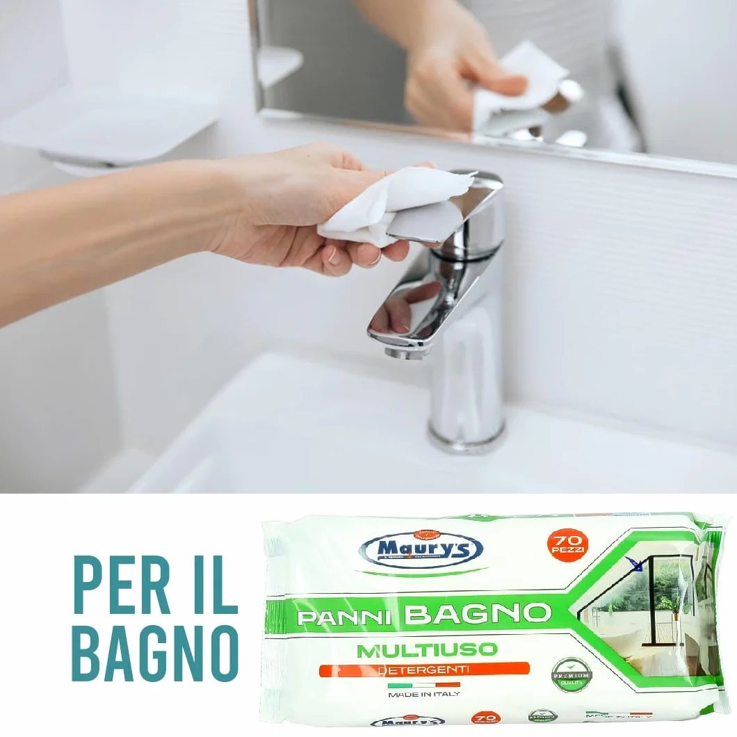 Maury's Salviette Multiuso Igienizzanti Detergenti per Bagno e Cucina 350 Pz (5 Confezioni)