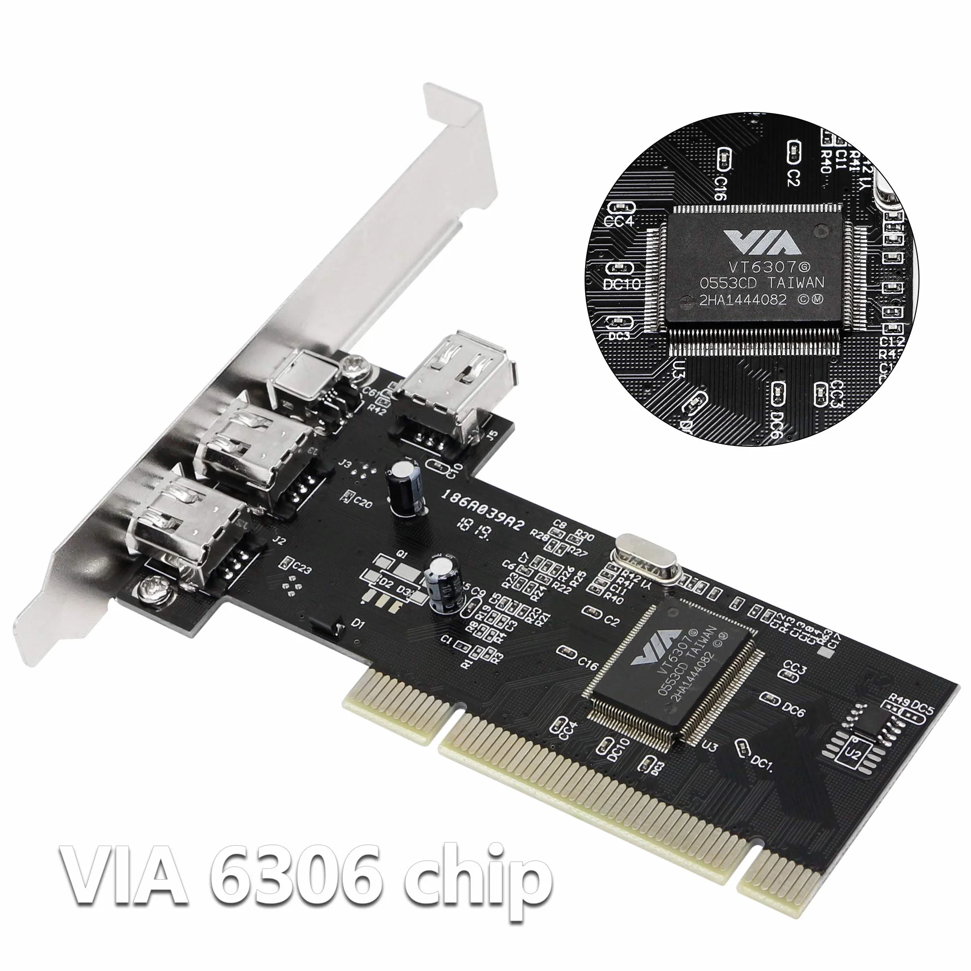 CERRXIAN 3 Porte IEEE 1394 Firewire Scheda PCI Firewire Adattatore IEEE 1394 PCI Controller Scheda per PC Desktop