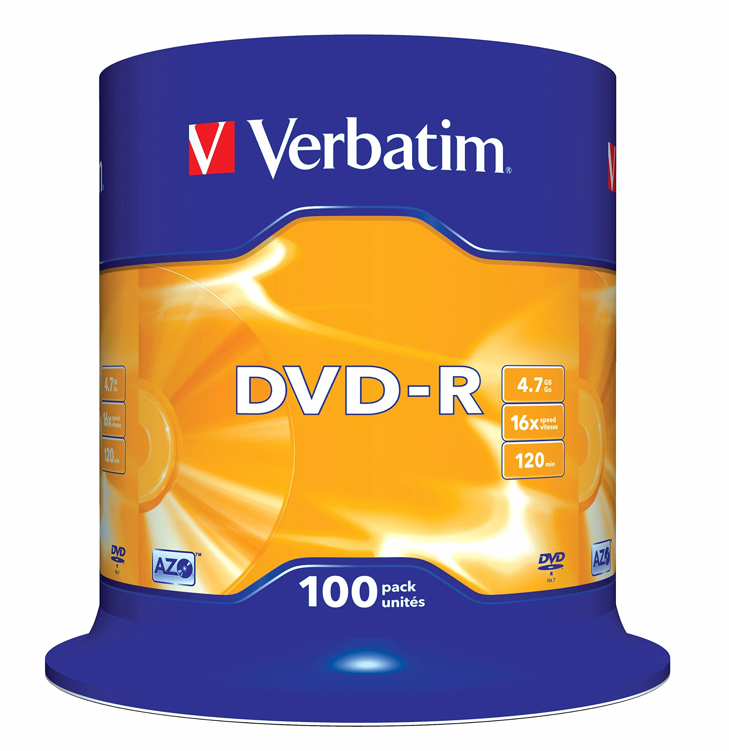 Verbatim DVD-R 16 x 4,7 GB TARRINA 100 pezzi 43549 (4)