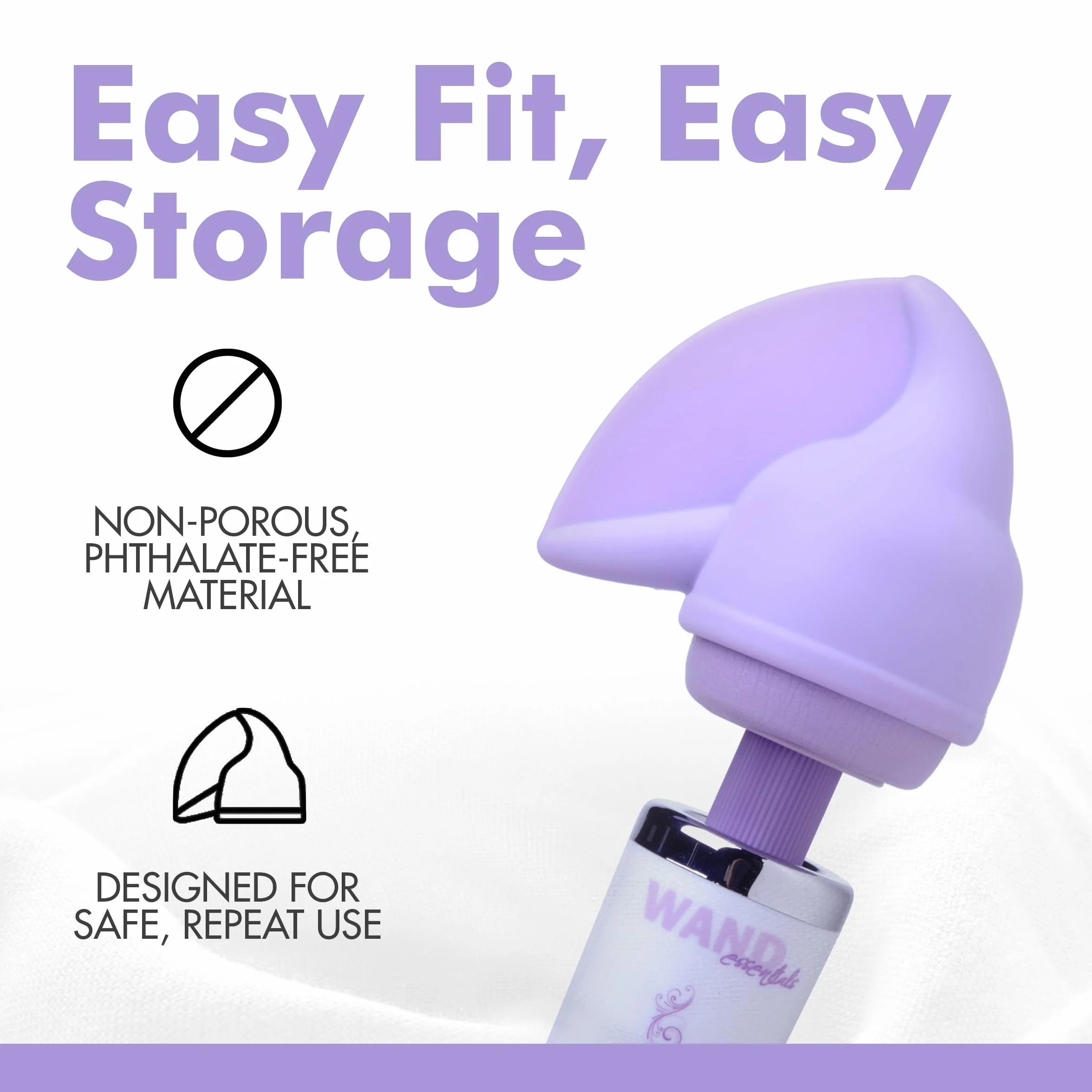 Bacchetta vibratore viola accessori punta base