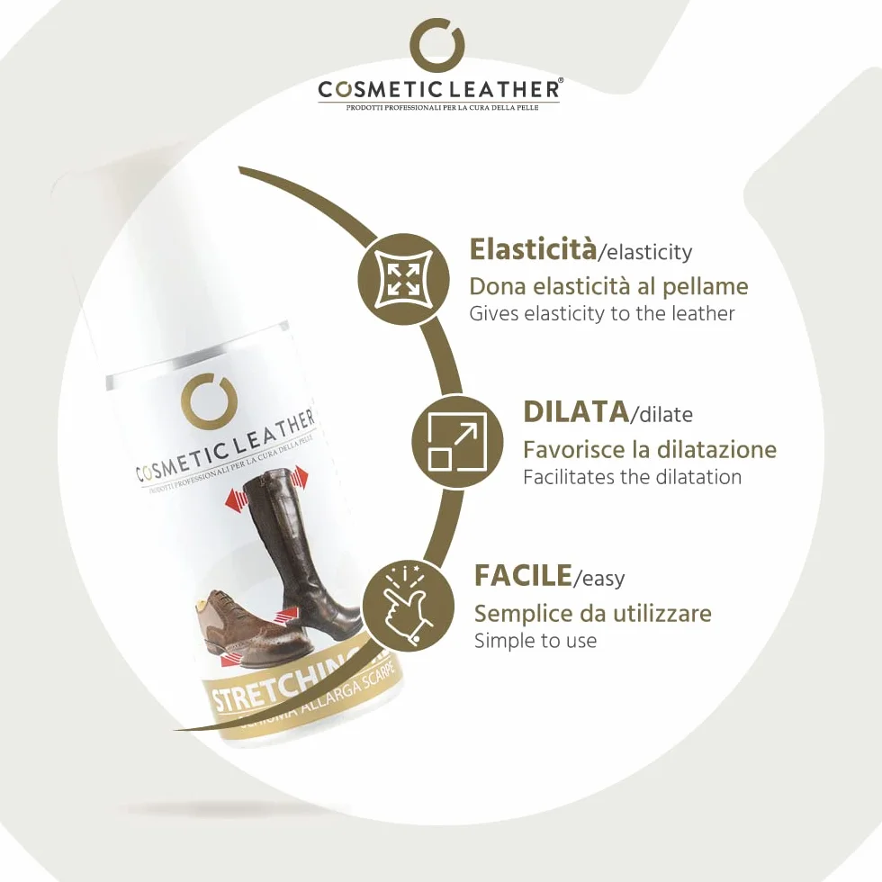 Schiuma allargascarpe Cosmetic Leather Spray 100 ml per ammorbidire scarpe