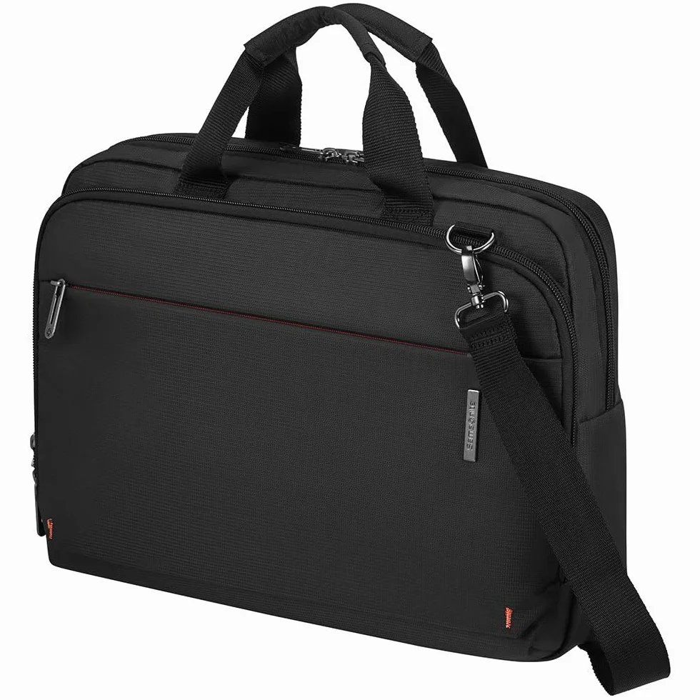 Samsonite Network 4 - Borsa per laptop 15,6 pollici, 42,5 cm, 15,5 L, nero (carbone nero)
