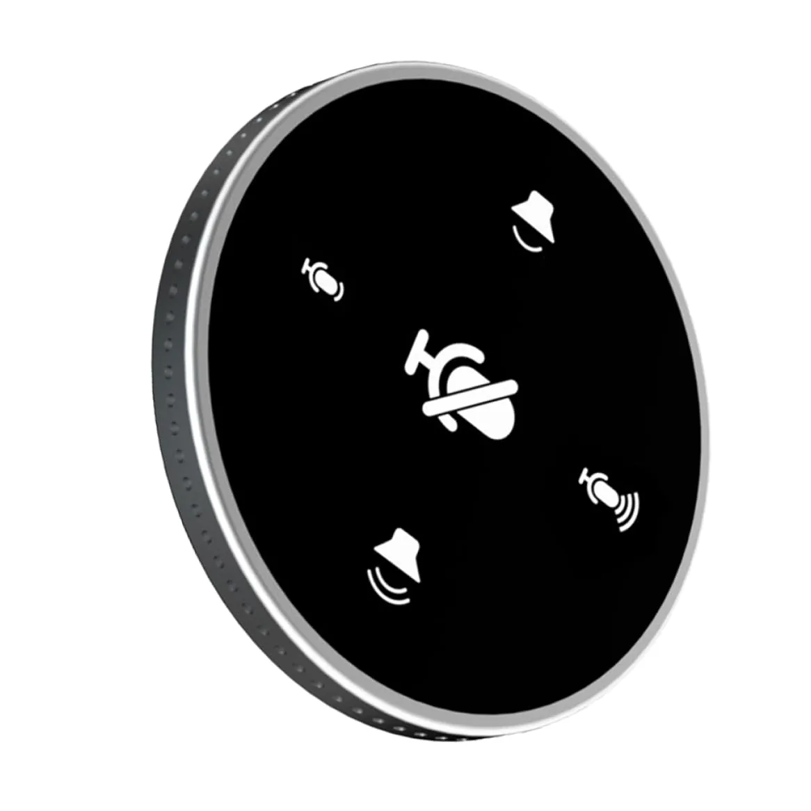 Microfono da tavolo omnidirezionale USB for computer, microfono portatile for conferenze e streaming live, microfono USB nero for riunioni online, podcasting e chat di gioco
