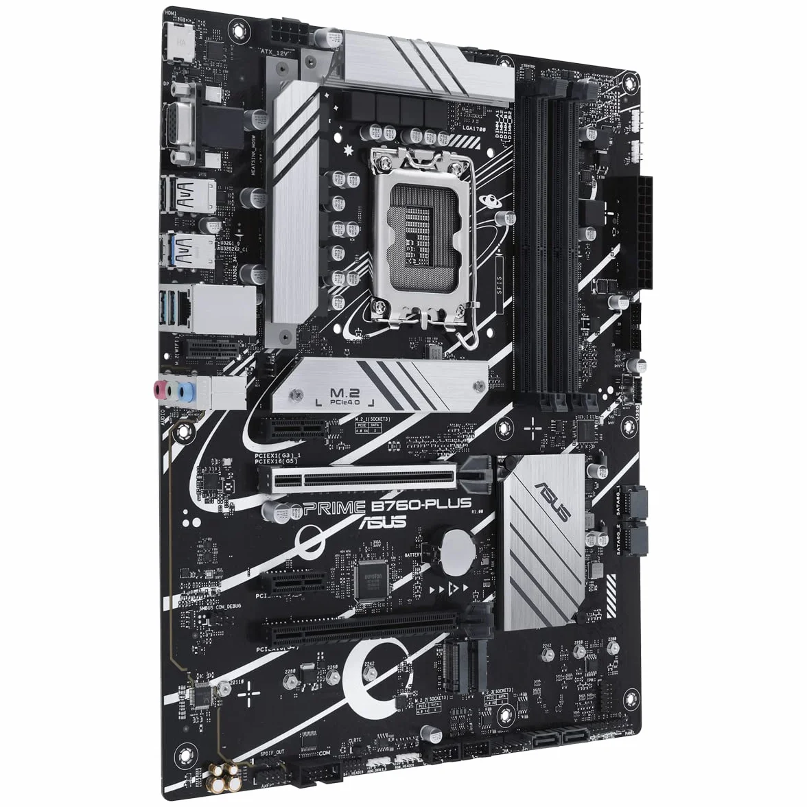 ASUS Prime B760-PLUS Scheda madre Intel LGA 1700 ATX, DDR5 PCIe 5.0, 3 slot M.2, Realtek 2.5Gb Ethernet, SATA 6 Gbps, USB 3.2 Gen 2 Type-C, Thunderbolt USB4, Aura Sync, Nero