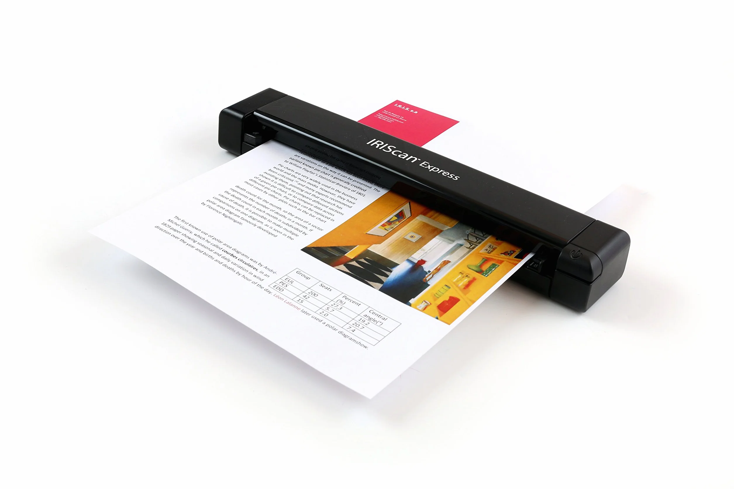 IRIScan Express Scanner A4 Portatile 8PPM-v4 USB Simplex: Scanner Documenti con Editor PDF Gratuito