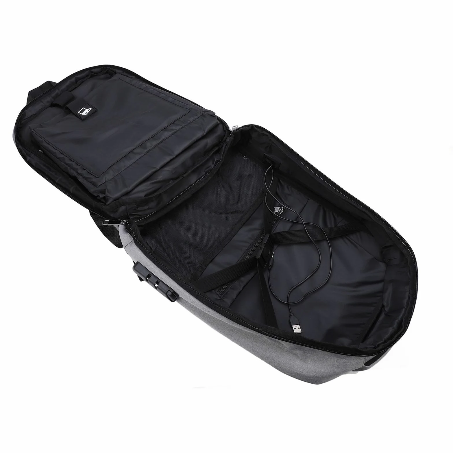 SENECESLI Backpack Mini Starlink, Custodia da Viaggio Mini con Porta di Ricarica USB e Blocco Combinato, Zaino con Blocco Password Anti -furto per Il Laptop Mini Accessori