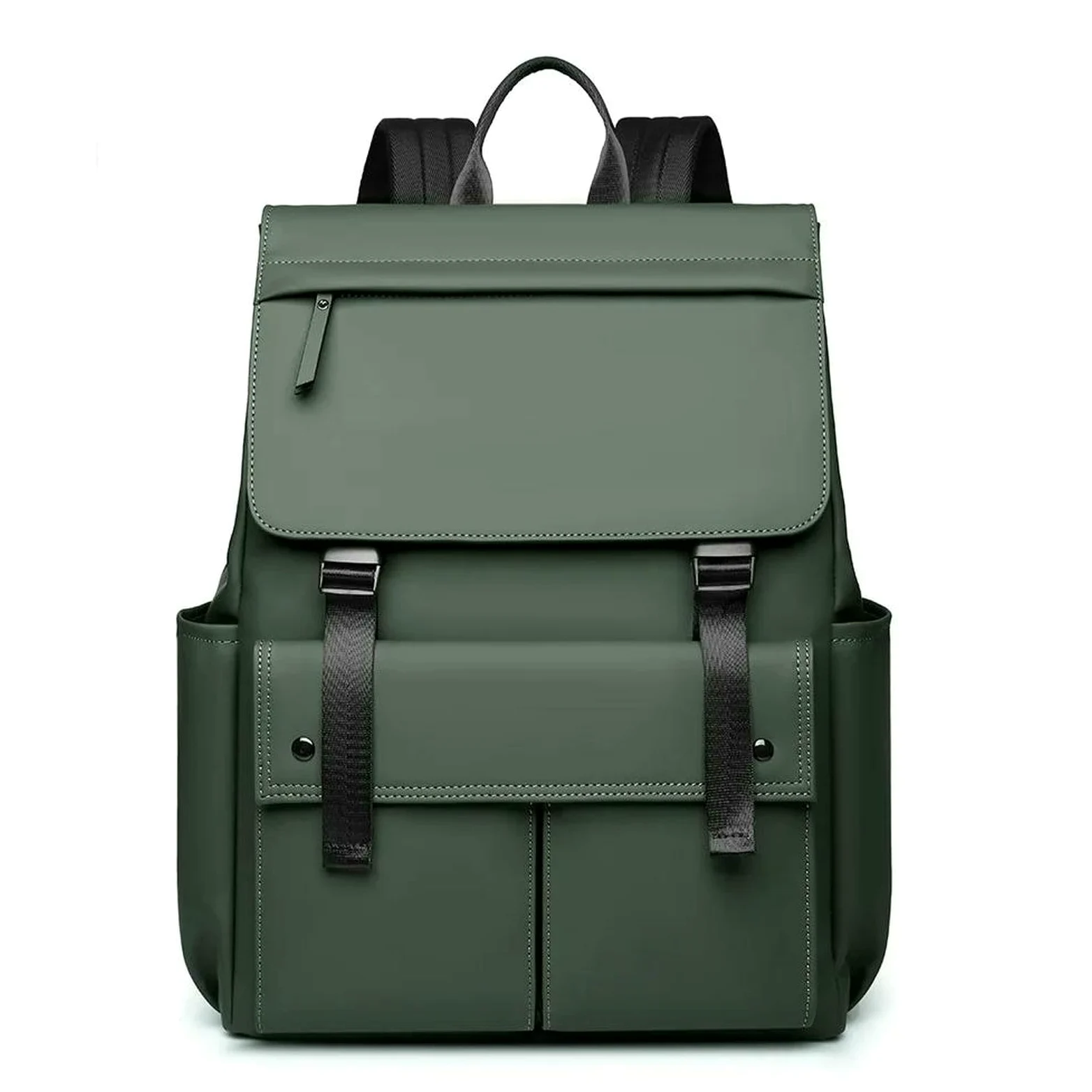 Zaino Multifunzionale per Laptop Studenti Universitari, da Viaggio E Scuola Impermeabile di Grande capacità, Borsa Casual-Verde