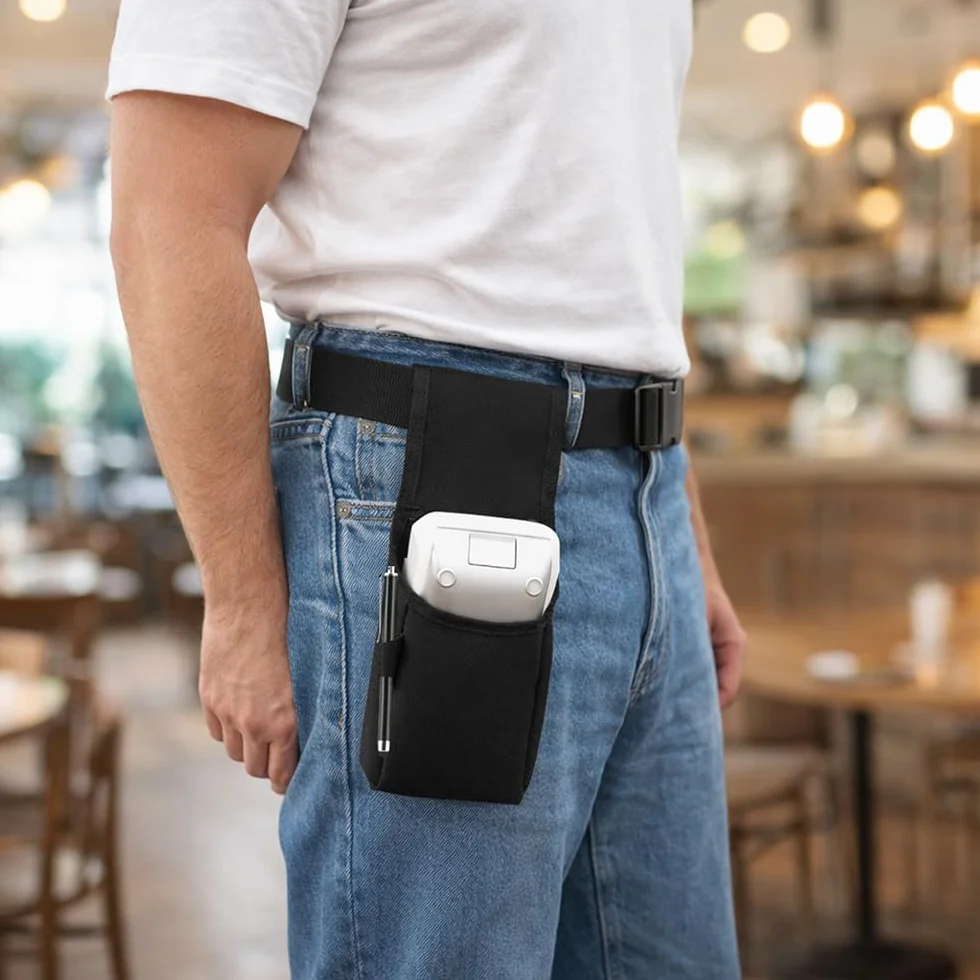 MOBILIS Holster per Lettore di Carte con Cintura Custodia Universale per Terminali di Pagamento 11 x 27 x 5 cm