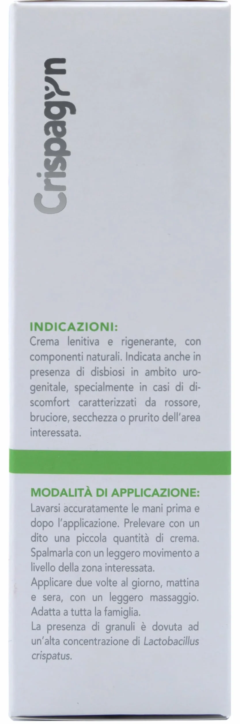 BROMATECH Crispagyn Crema Lenitiva Rigenerante Con Lactobacillus Crispatus 30 Millilitri