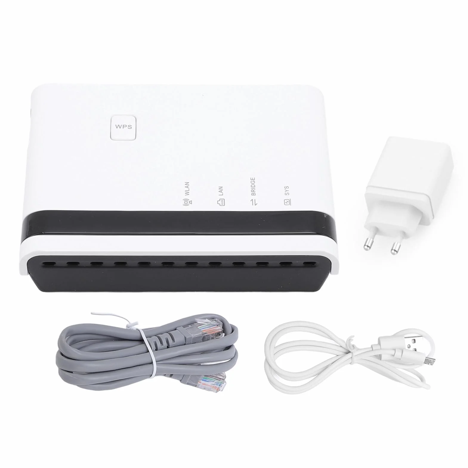 Tosuny Server di Stampa USB, Server di Stampa LAN Ethernet Wireless, Supporto 4 Stampanti, con Porta USB 2.0, Condivisione LAN Bridge 10/100 Mbps, Plug e Riproduzione per Wins 7 8 10 (white)