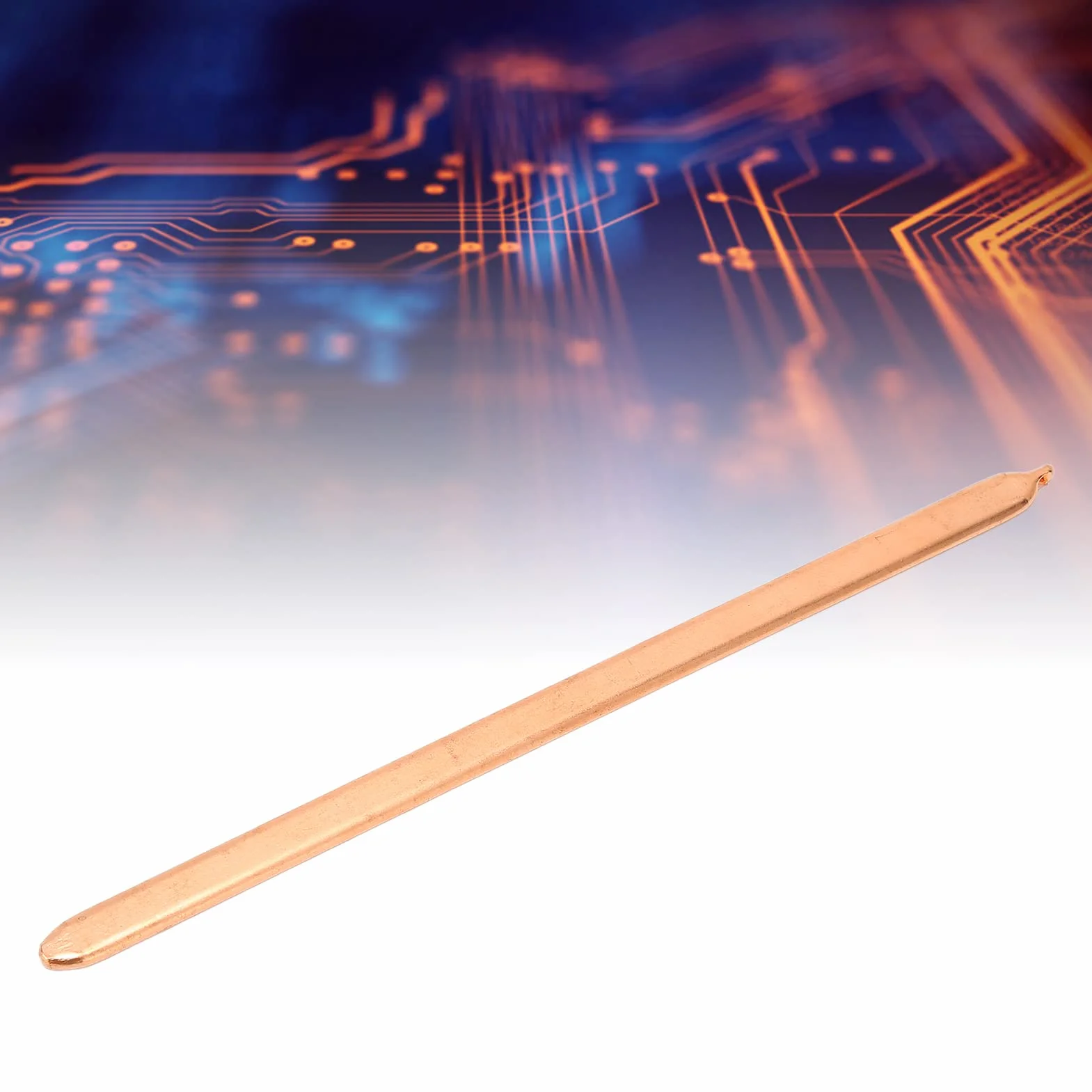 Tubo di Calore Piatto per Computer Portatile CPU Tubo per Dissipatore di Calore, Larghezza 8 Mm, Spessore 3 Mm(Lunghezza 170 mm)