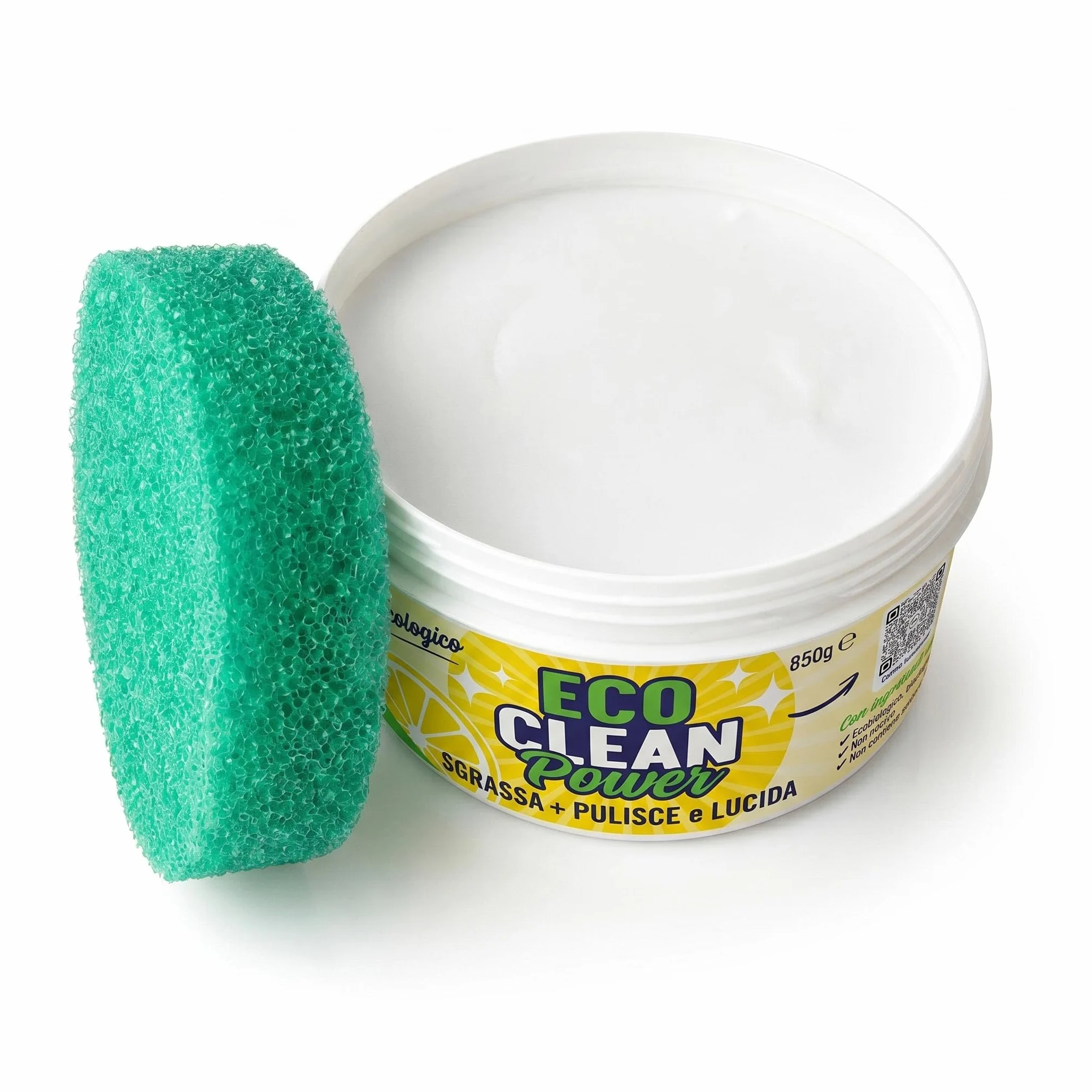 Betti Clean ECO CLEAN Power Pasta Pulente Ecologica 300g Detergente Universale per Forno, Piano Induzione, Acciaio Inox, Doccia
