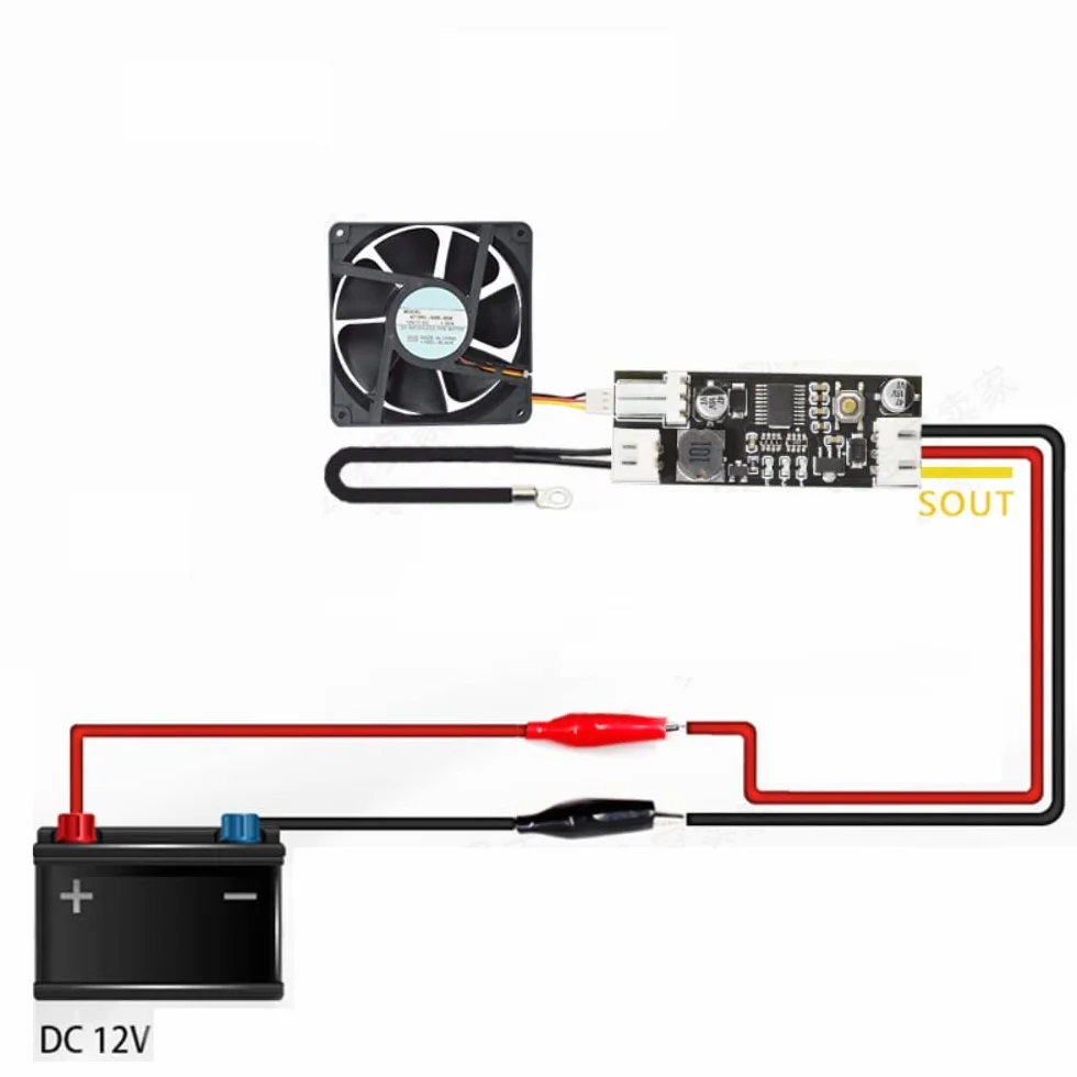 DollaTek 12V DC PWM Modulo Controllo Ventola Regolatore Velocità Riduzione Rumore