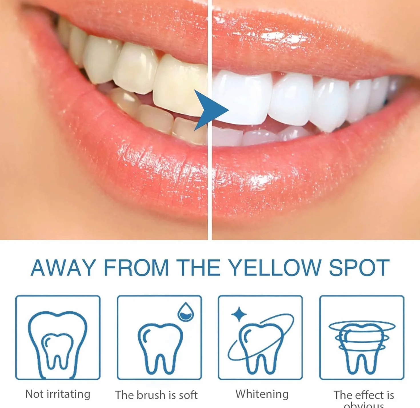 Celsky Paint Sbiancante per Denti Bianco Istantaneo Rimozione Macchie
