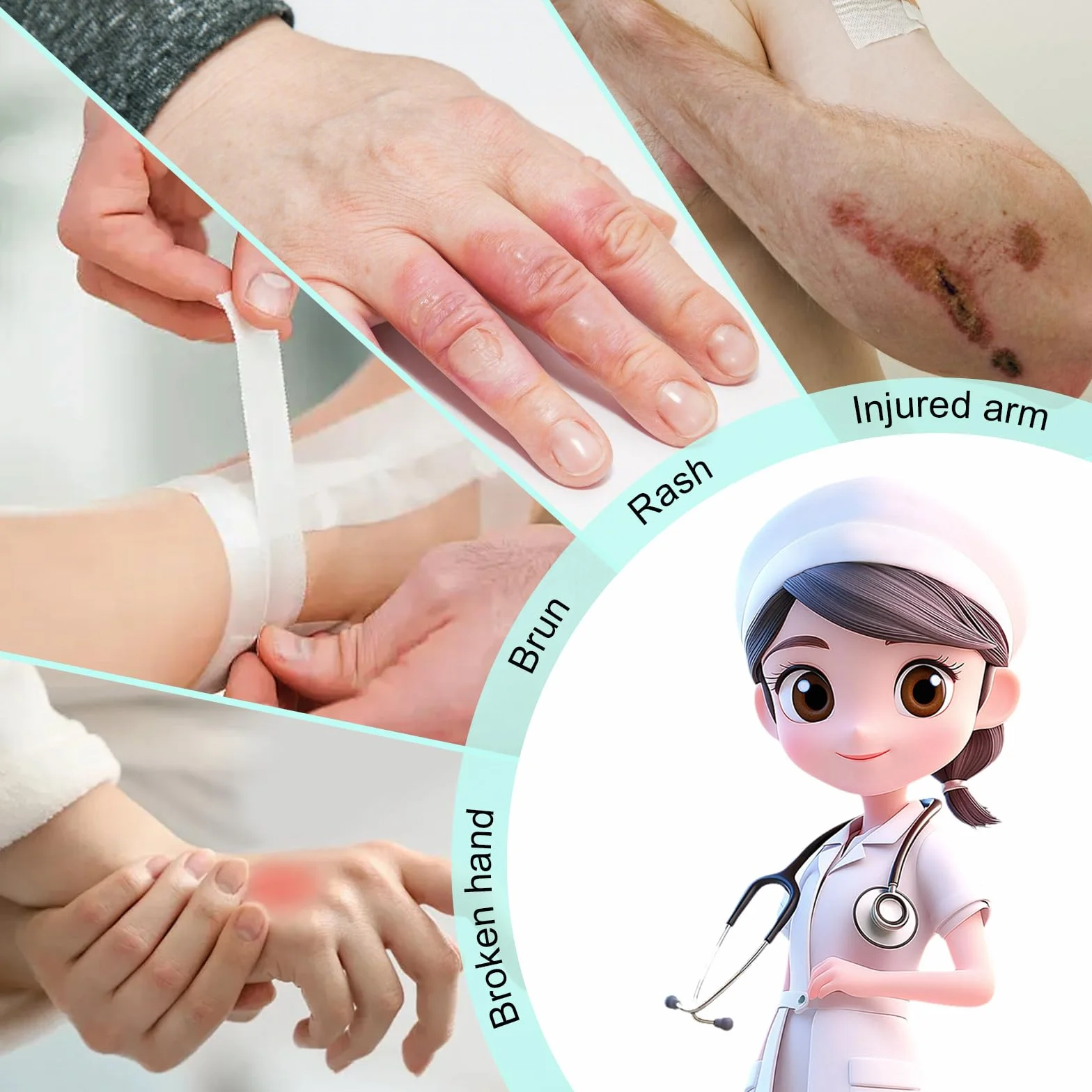 Protezione Doccia Mano Impermeabile, Protezione Morbida per Polso e Dito, Tenuta Stagna per Bagno