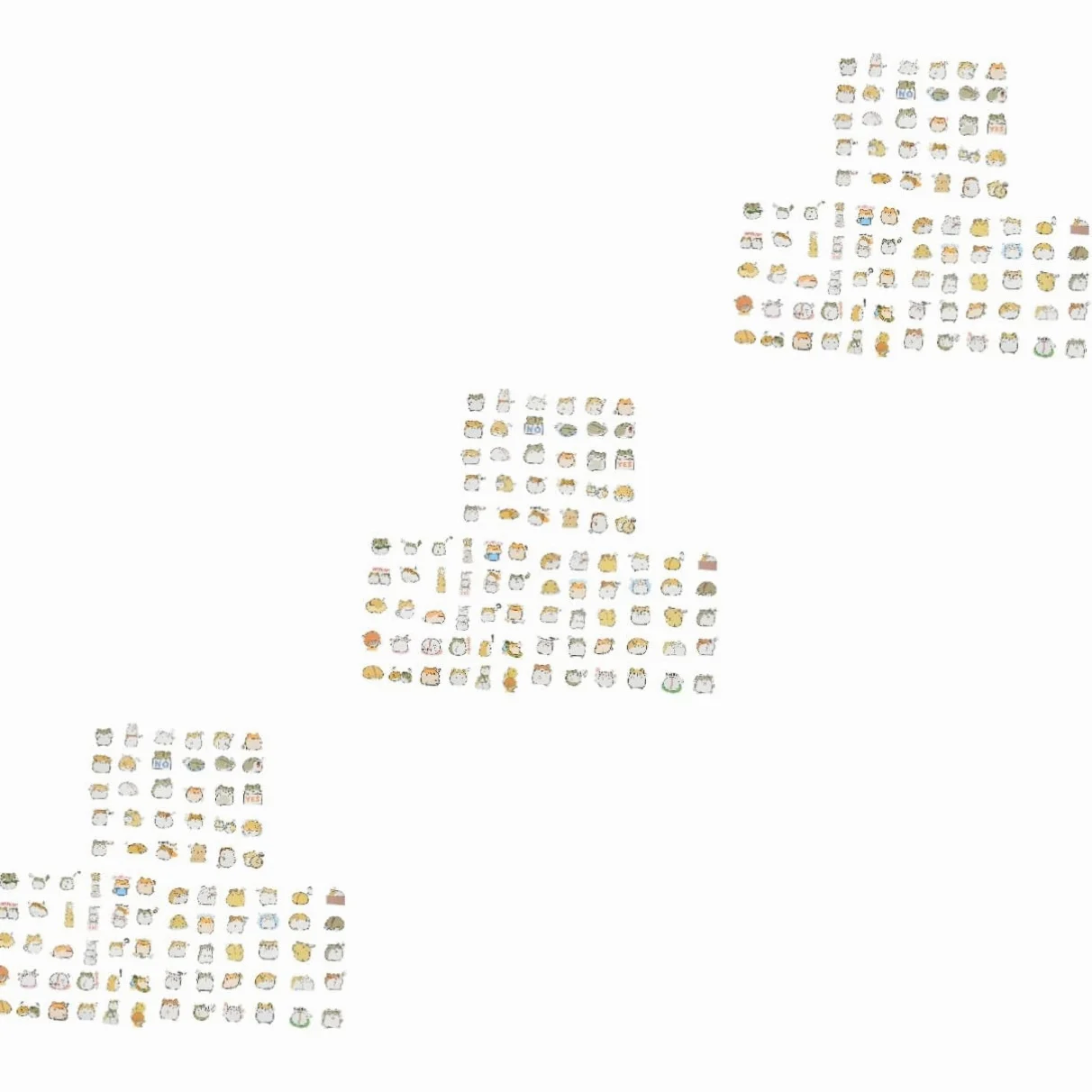 NUOBESTY 3 Set Adesivi Per Laptop Cartone Stickers Decorativi Per Scrapbooking E Facili Applicare Su Laptop Taccuini E Altri Oggetti 200 Pezzi*3