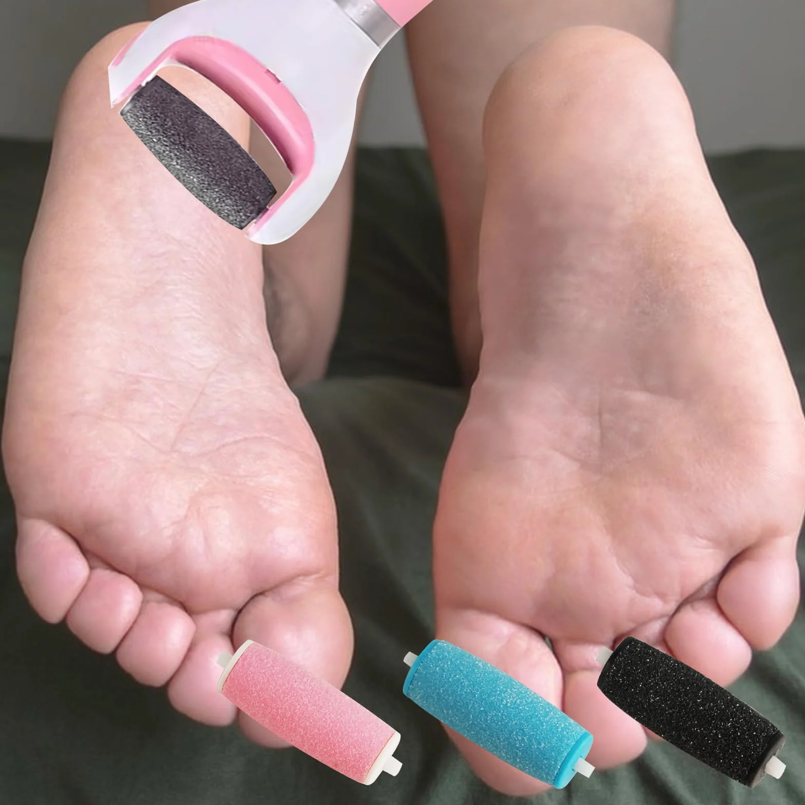 Scholl Velvet Smooth Rotoli di ricambio Extra grossolani 14 pezzi per lima elettrica piedi pedicure rimozione calli