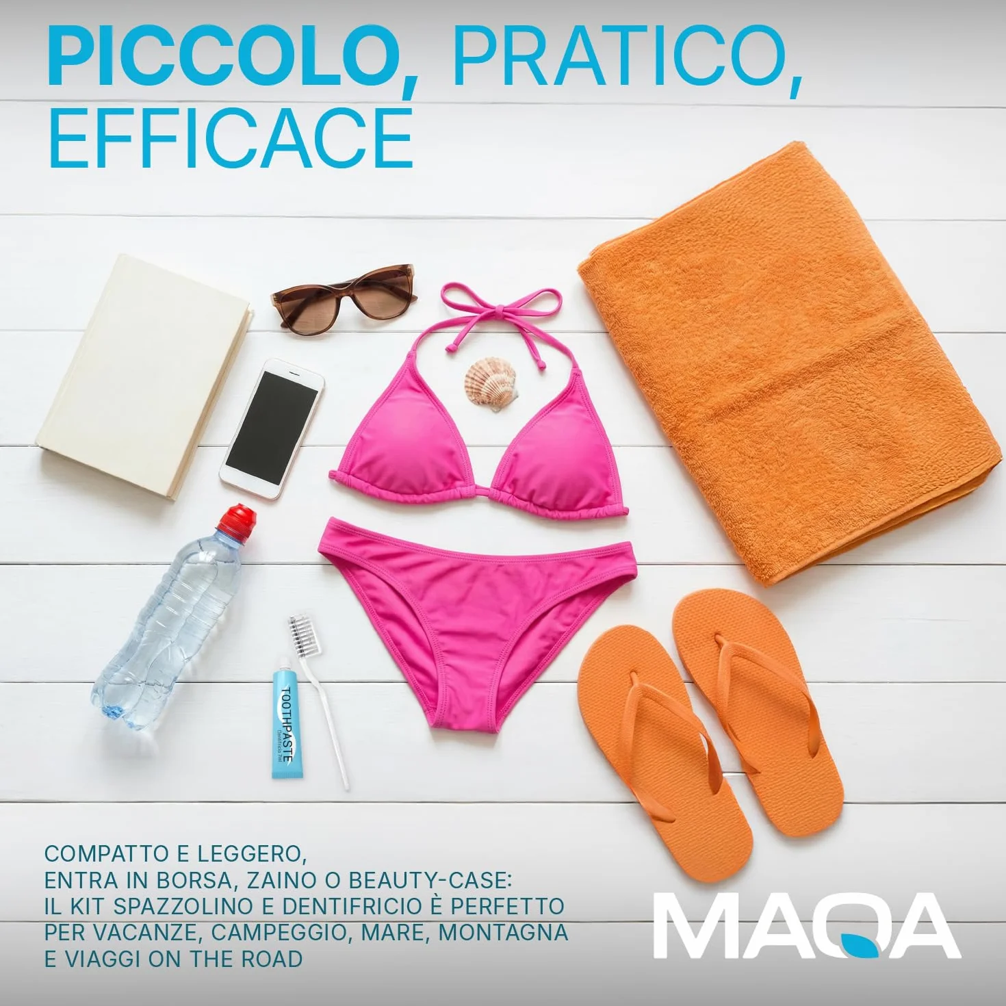 Set Cortesia Hotel B&B - Kit Pulizia Denti 20 Pezzi: Spazzolino con Coprisetola 14 cm + Dentifricio Menta al Fluoro 7 ml, Igiene Orale Ospiti Viaggi