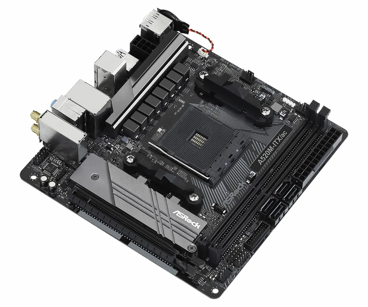 Asrock A520M-ITX/AC Scheda Madre AMD 520M AM4 Micro ITX DDR4-SDRAM