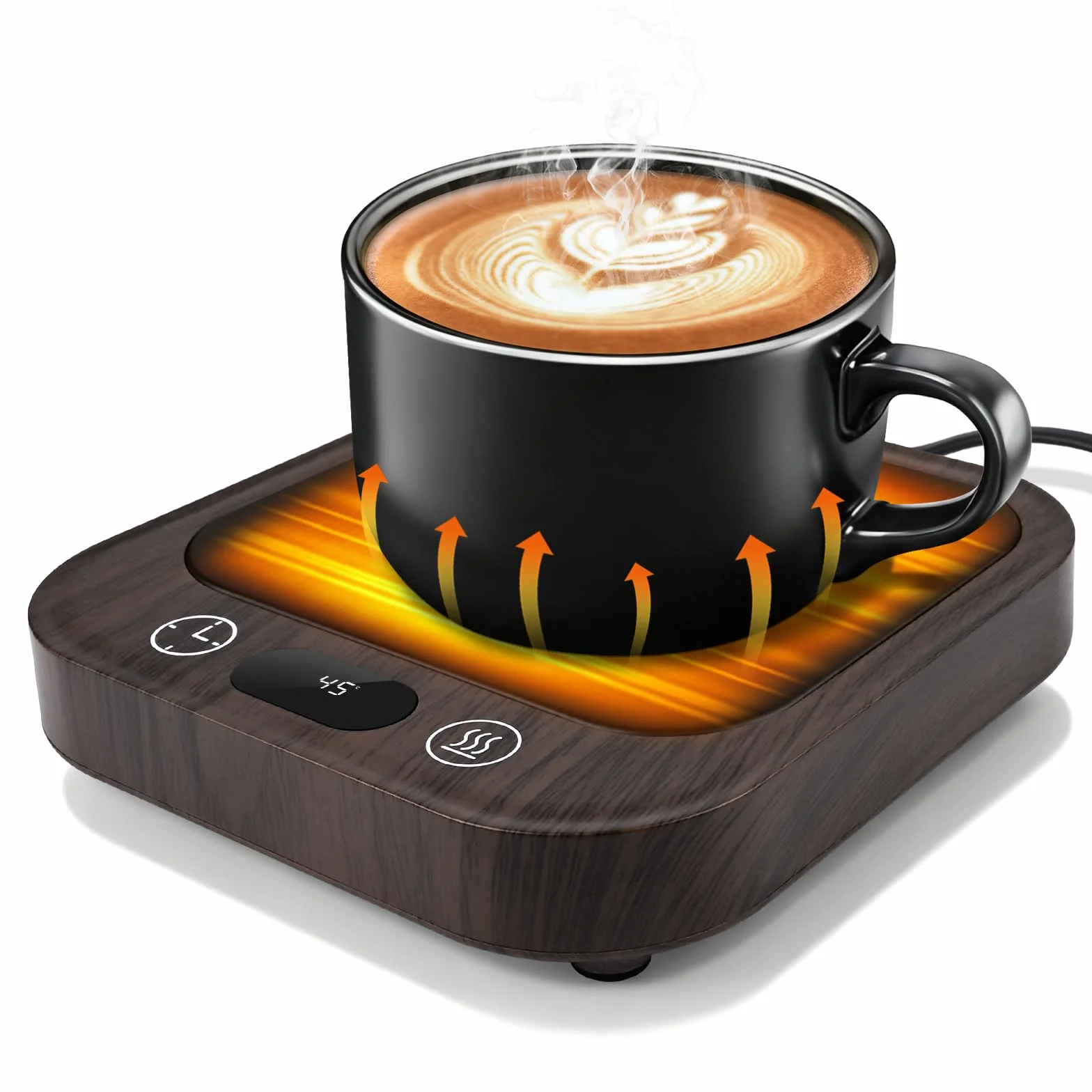 Scaldatazze Scalda Tazze,con 4 Impostazioni Temperatura, con Spegnimento Automatico,Scalda Tazzine da Caffè per Latte, Tè, Acqua