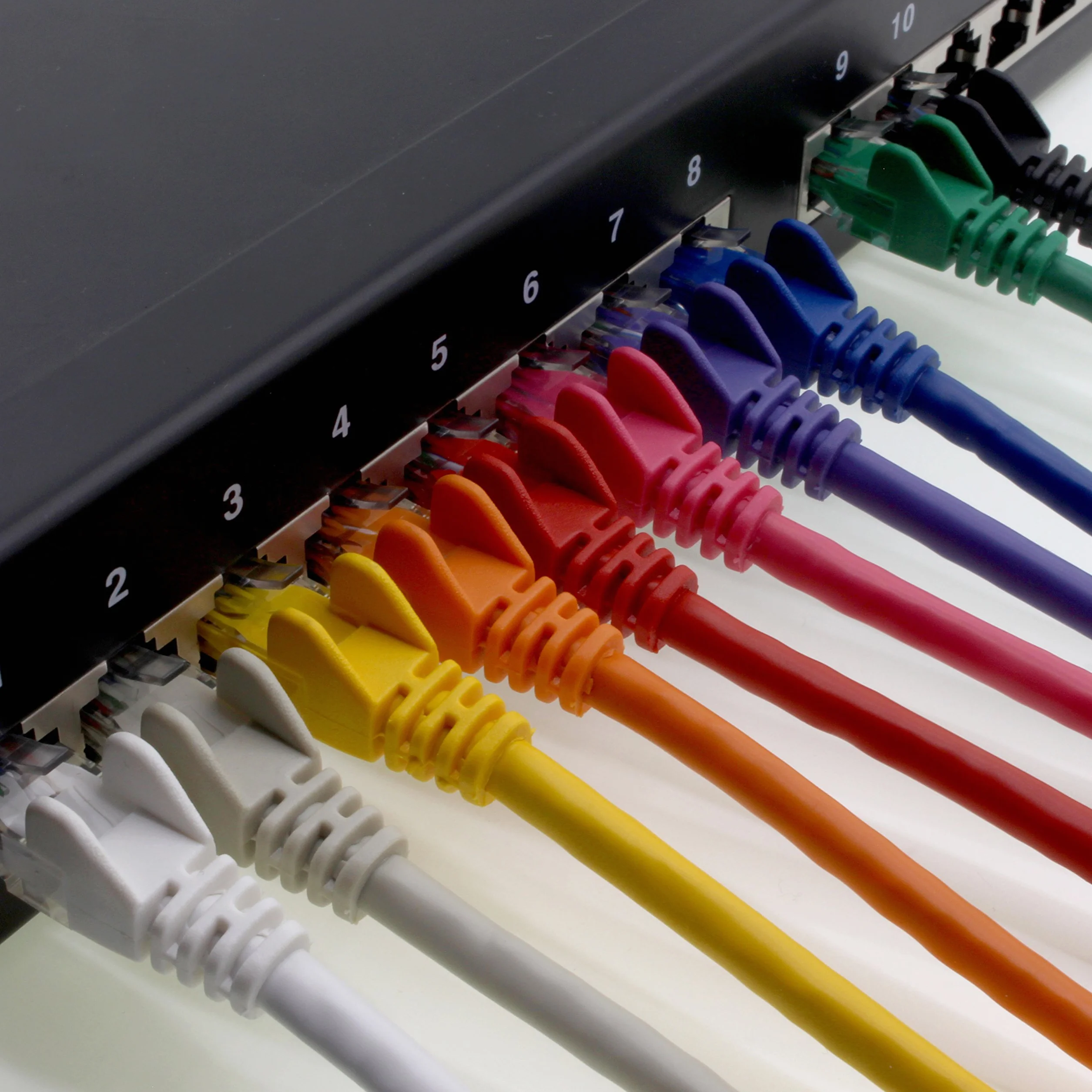 1aTTack-Cavo RJ45 UTP Cat. 5, Confezione da 5 Multicolore 10 Colores 5 m x 10