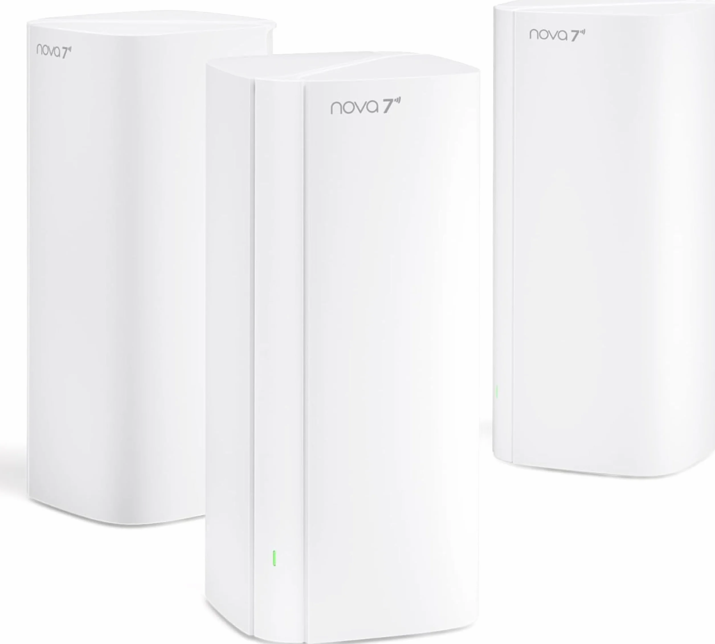 Tenda ME6 Pro Sistema Mesh WiFi 7 - BE5100 Dual Band (2.4GHz: 688Mbps, 5GHz: 4323Mbps), Ampia Copertura, 1×2.5G e 2×1G Porte Gigabit, Easy Mesh, Roaming Senza Interruzioni, VPN, NFC, Confezione da 3
