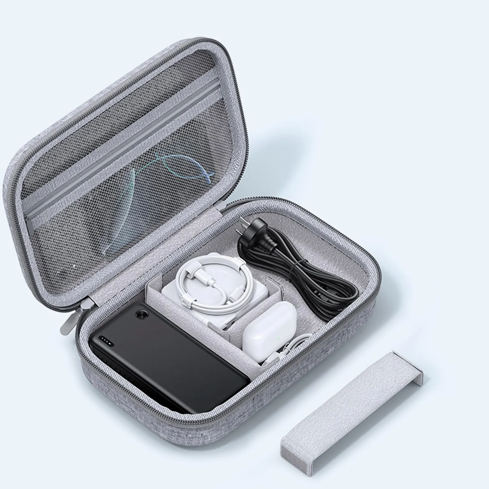 Organizzatori di immagazzinaggio a guscio rigido impermeabile Custodia da viaggio antiurto di grande capacità per accessori elettronici antiurto Gadget elettronici Borsa di immagazzinaggio
