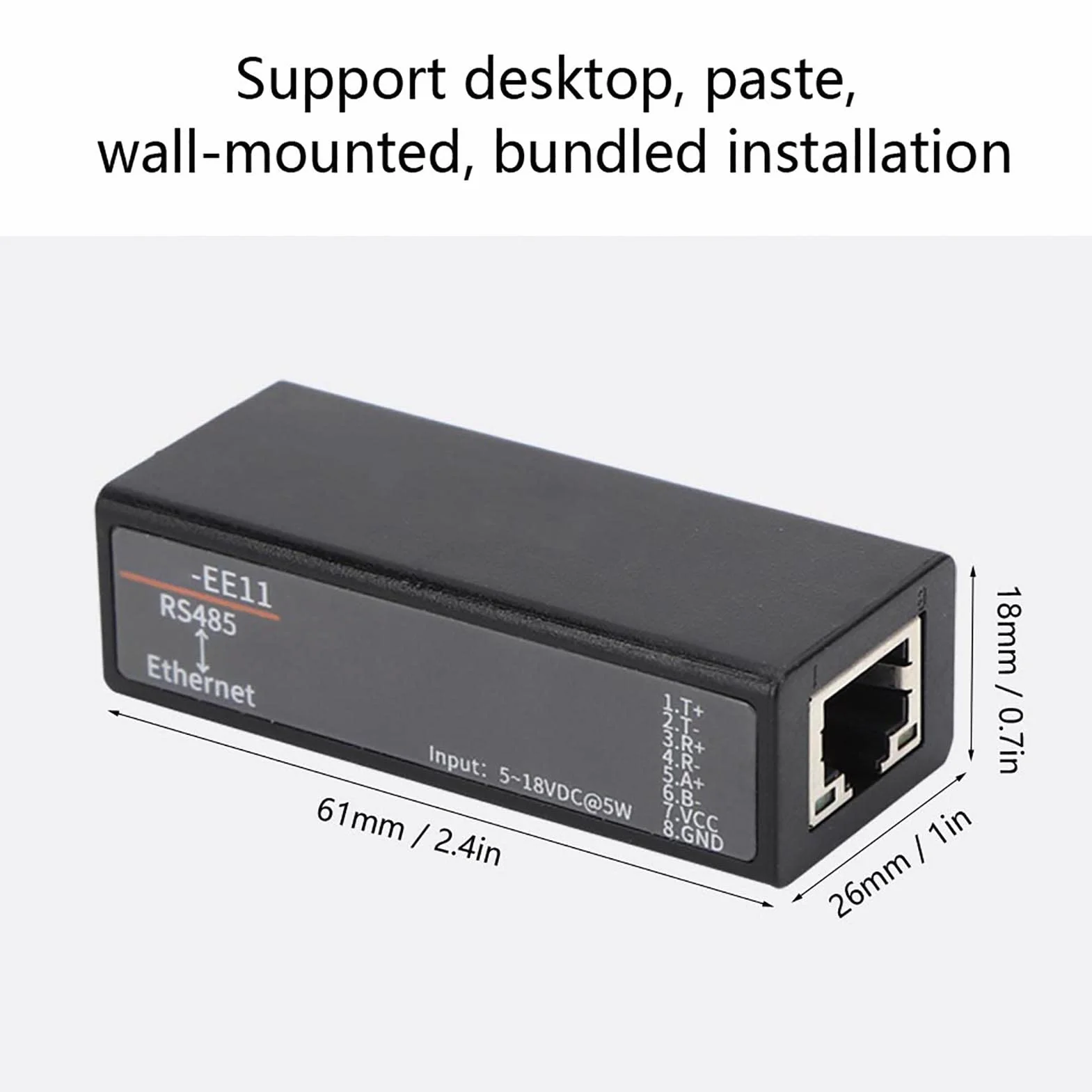 HF7121 Server Seriale Ethernet Modulo Convertitore Modbus 5-36V CC 10/100M