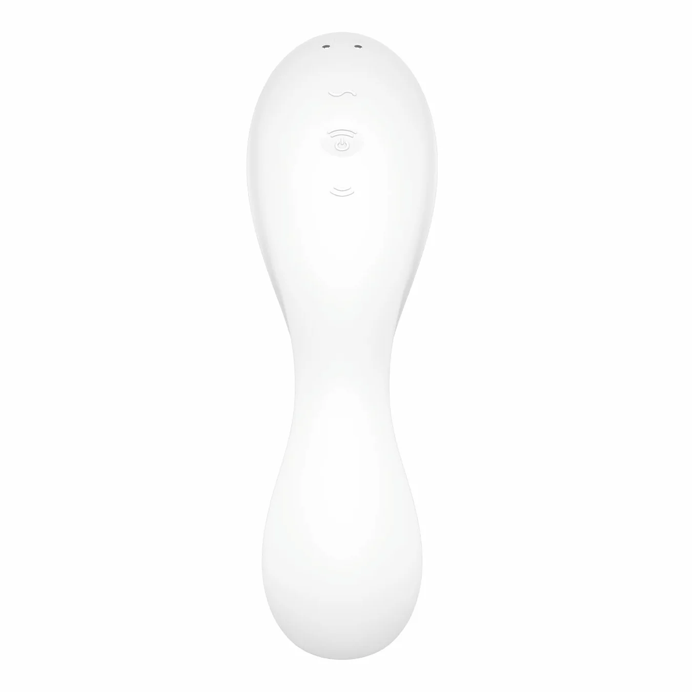 Satisfyer Curvy Trinity 5 Connect App 16,5 cm 3 motori, utilizzabile da entrambi i lati (bianco)