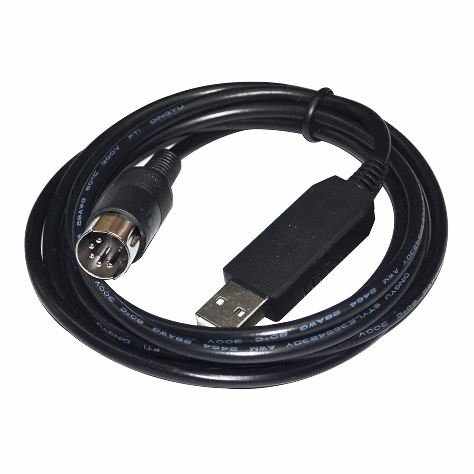 FT232RL, cavo di comunicazione seriale RS232 da USB a DIN 5 pin maschio, adatto per bilancia elettronica (3 m, chip FT231XS)