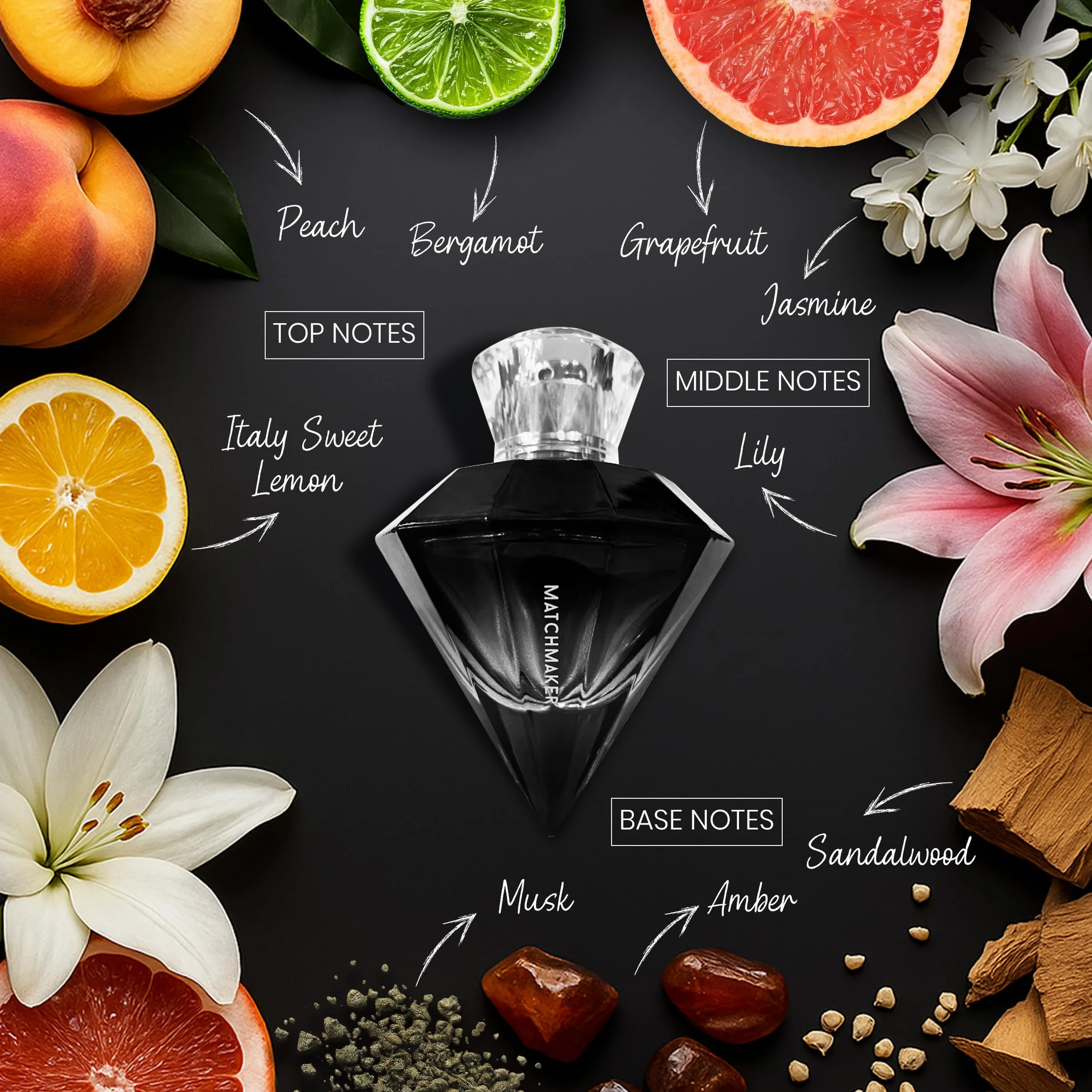 Eye of Love Matchmaker Black Diamond Colonia al feromone da uomo 30 ml