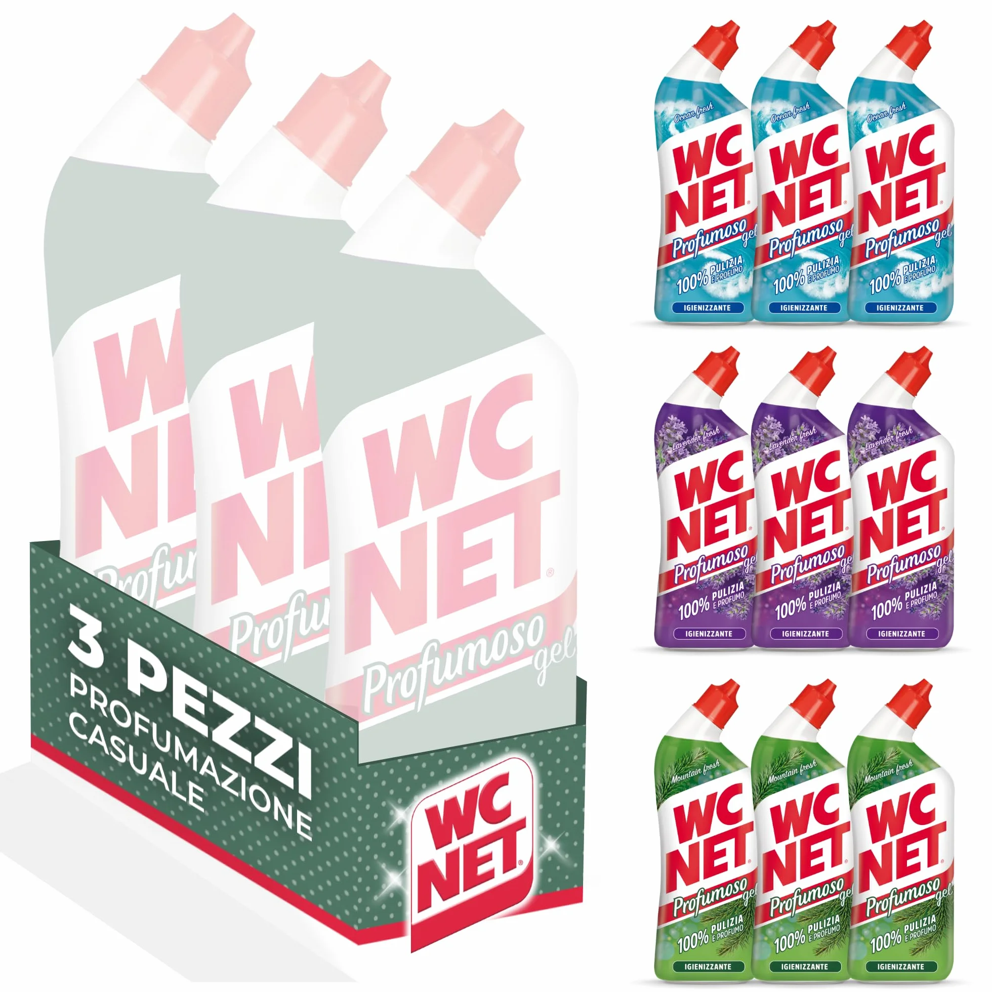 Wc Net Profumoso Gel Anticalcare Igienizzante WC Tripacco 3x700 ml