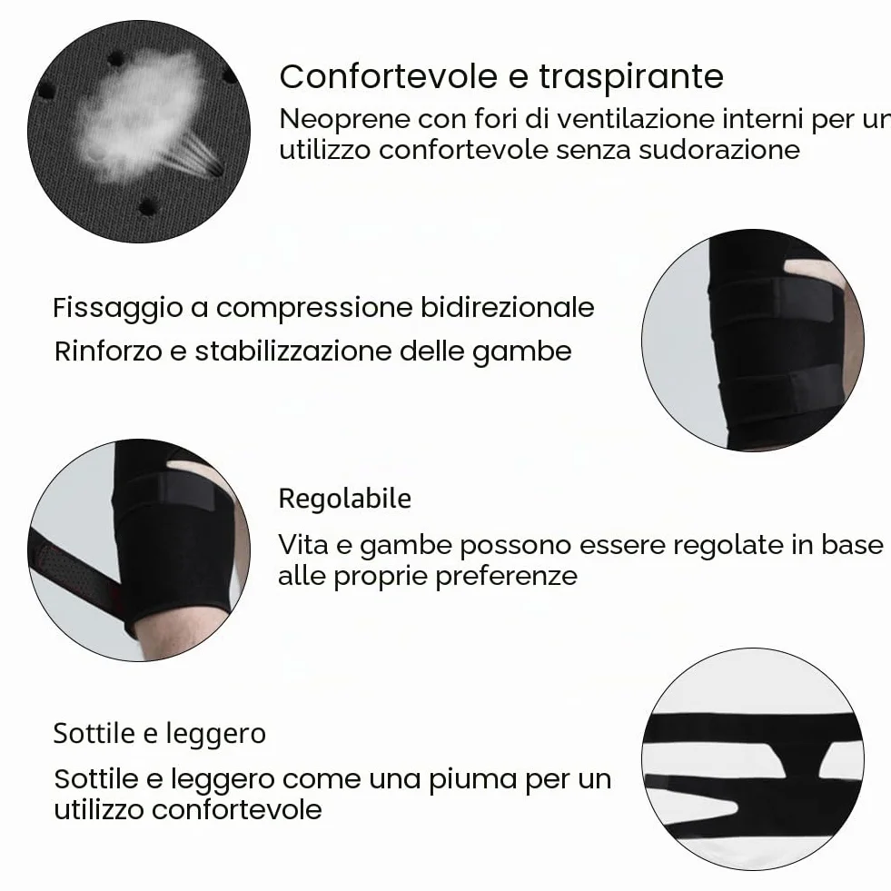 Regulowany Stabilizator Stawu Biodrowego, Ochraniacz na Pachwinę, Opaska Uciskowa na Udo, Wsparcie przy Bólu Biodra i Nerwu Kulszowego