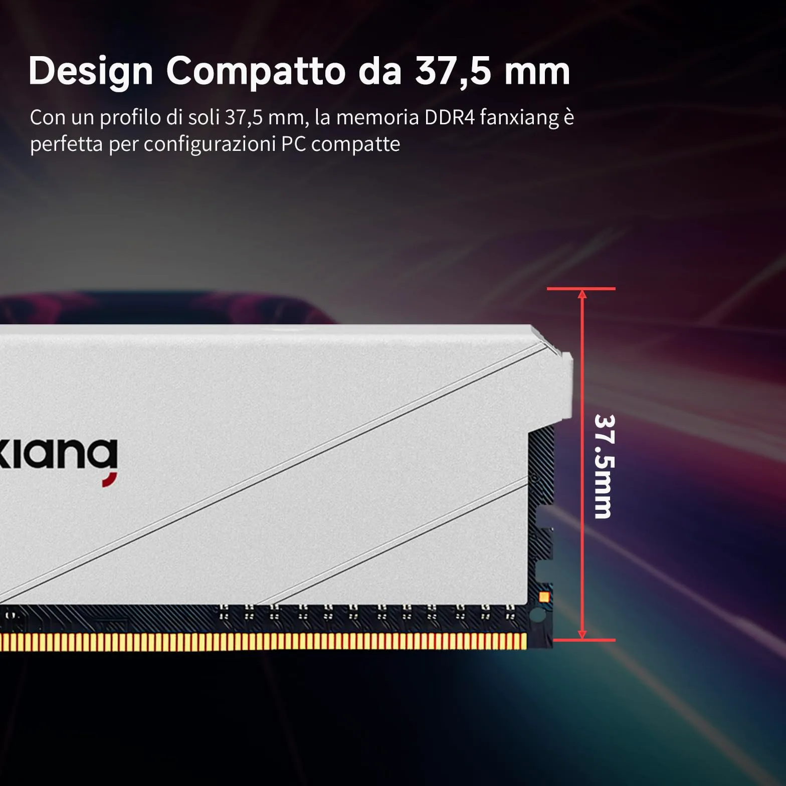 fanxiang Memoria RAM DDR4 16GB (2x8GB) 3200MHz CL16 1,35V | XMP 2.0 Compatibile con AMD e Intel, Dissipatore Alluminio, UDIMM 288 Pin, Memoria per Desktop, Non-ECC, Argento