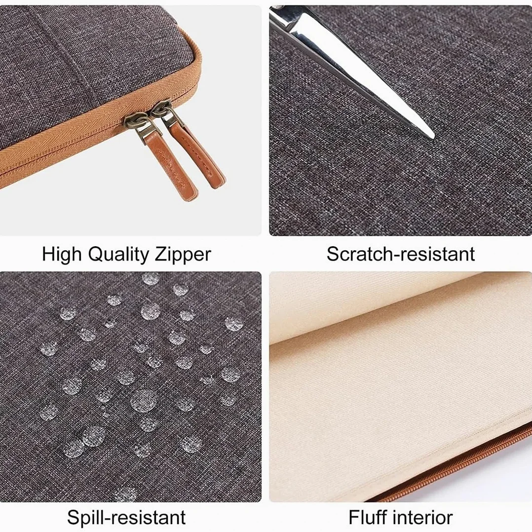 Borse per PC portatili Custodia for laptop da 15,6", 17" pollici Valigetta Borsa resistente all'acqua Protezione da trasporto portatile con maniglia Borsa Porta PC