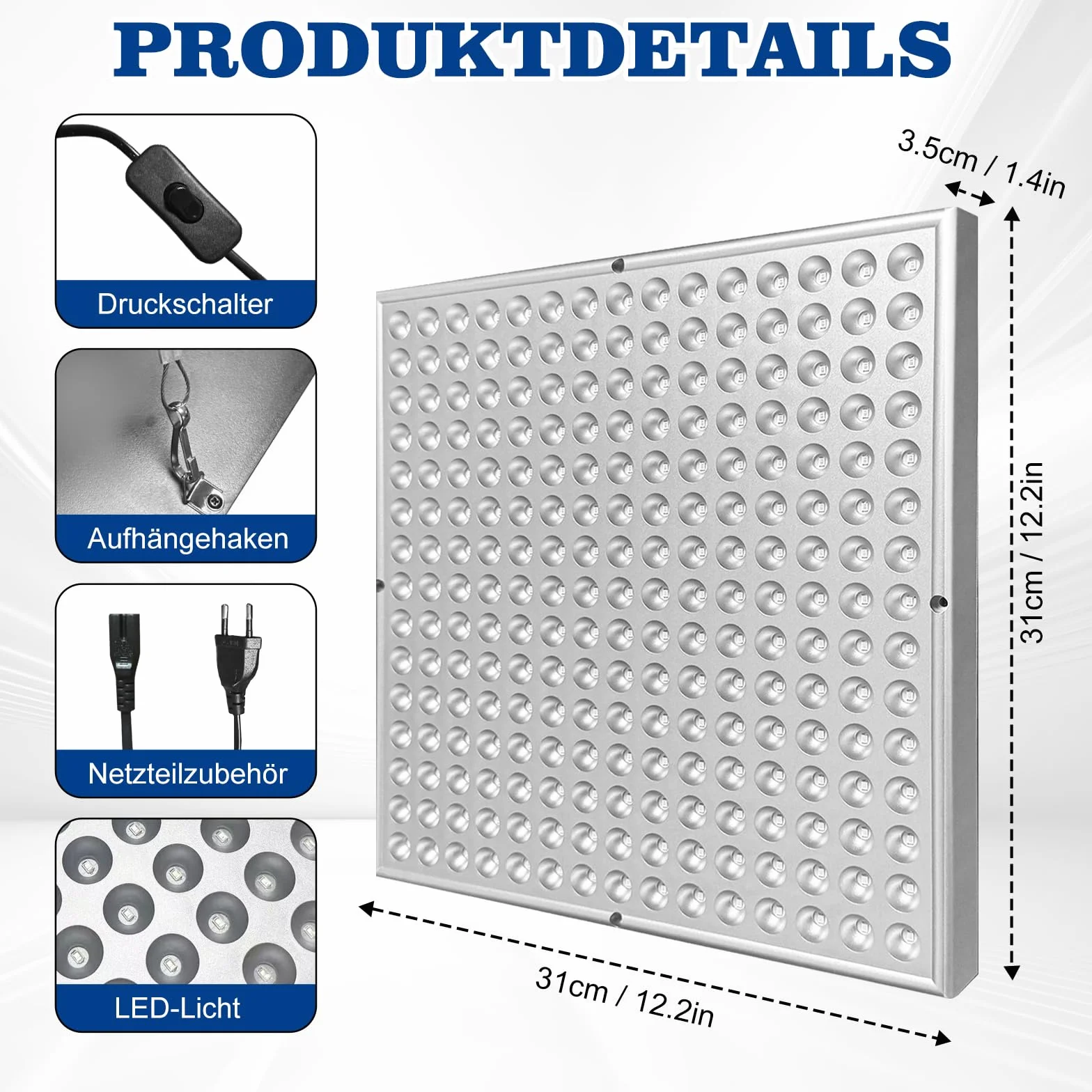 Luce abbronzante solare portatile Tanning Lamp per viso e corpo con supporto regolabile