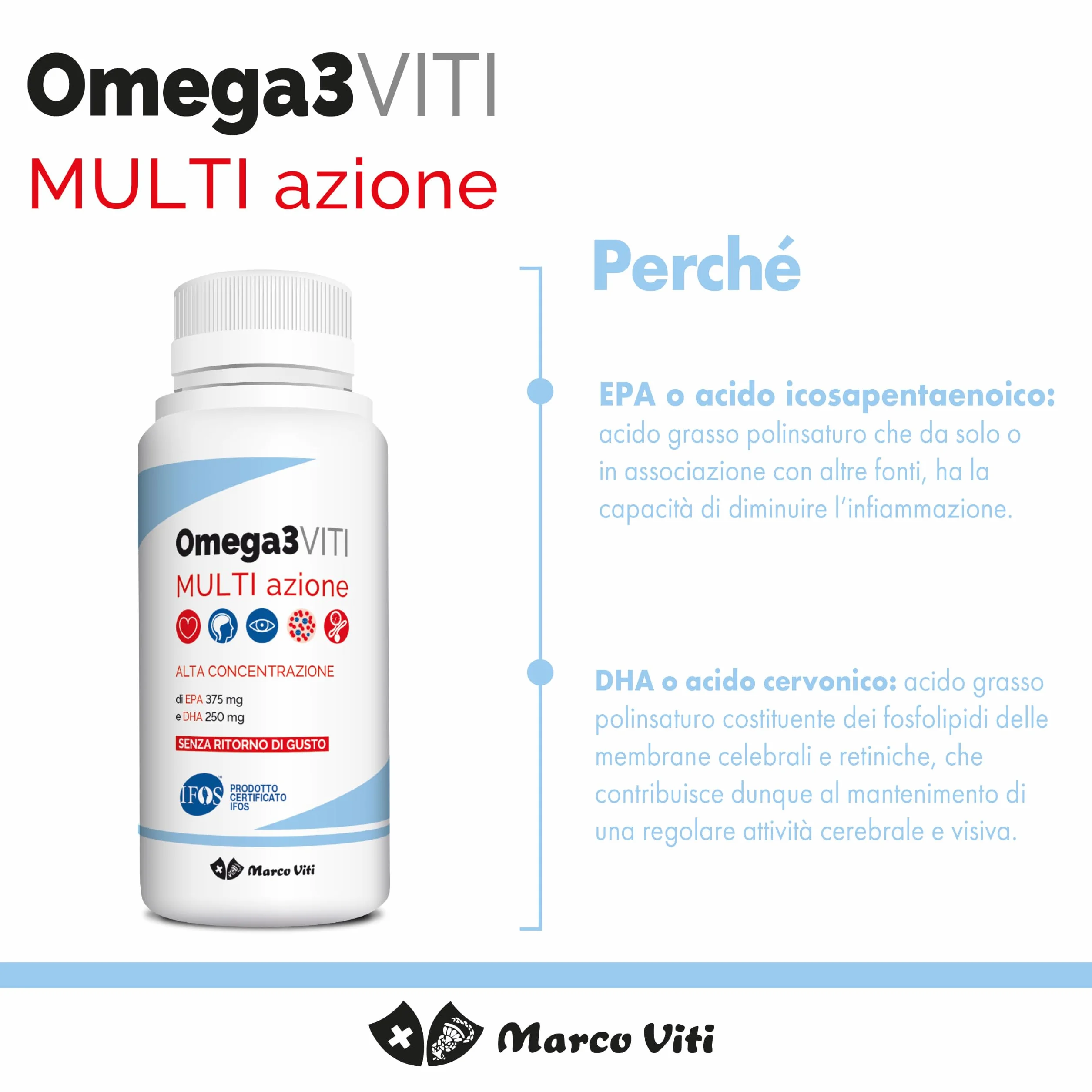 Omega3 Multi Azione Integratore Acidi Grassi Essenziali 60 Perle Softgel 1.4 g