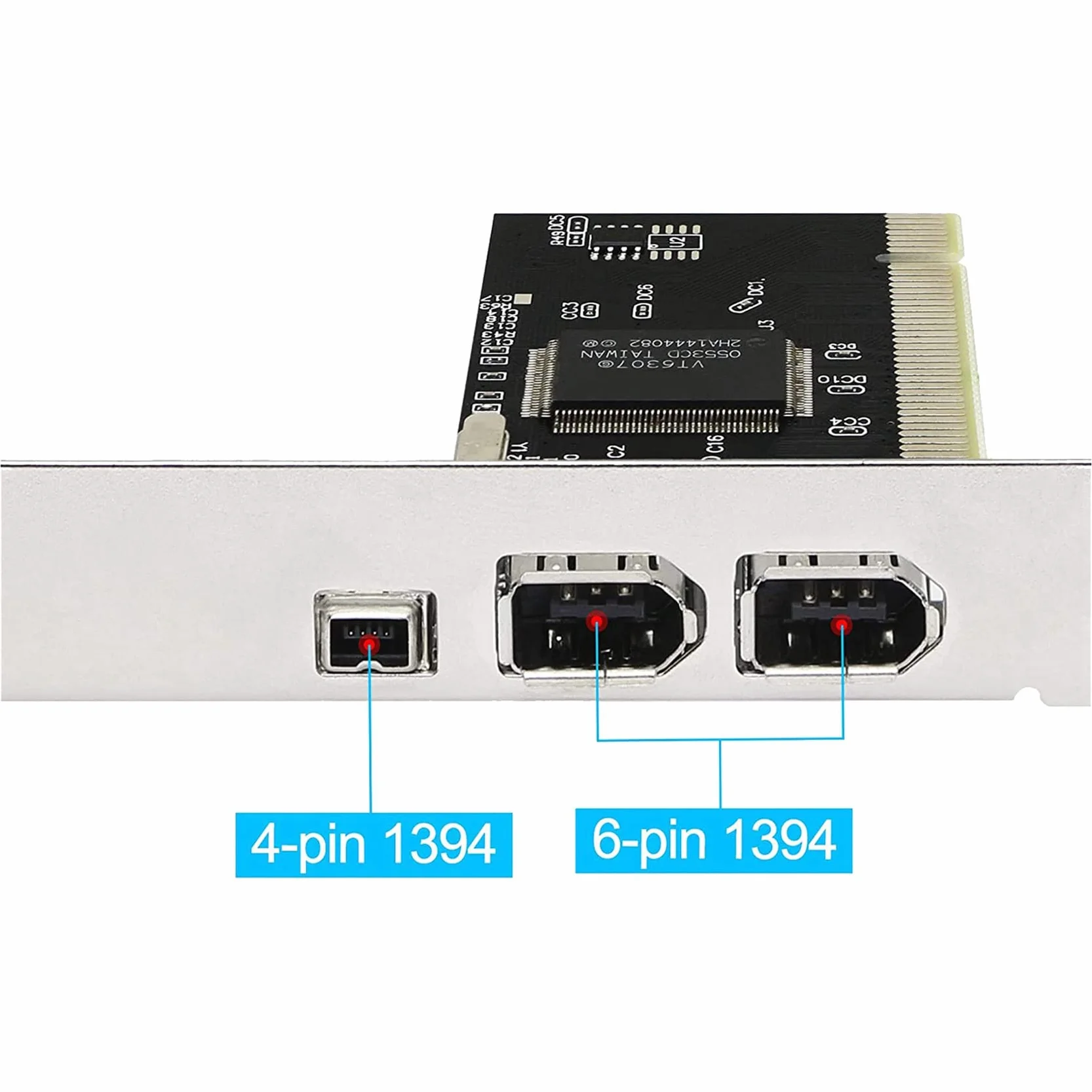 2X 3 Porte IEEE 1394 Firewire Scheda PCI Firewire Adattatore IEEE 1394 PCI Controller Scheda per PC Desktop