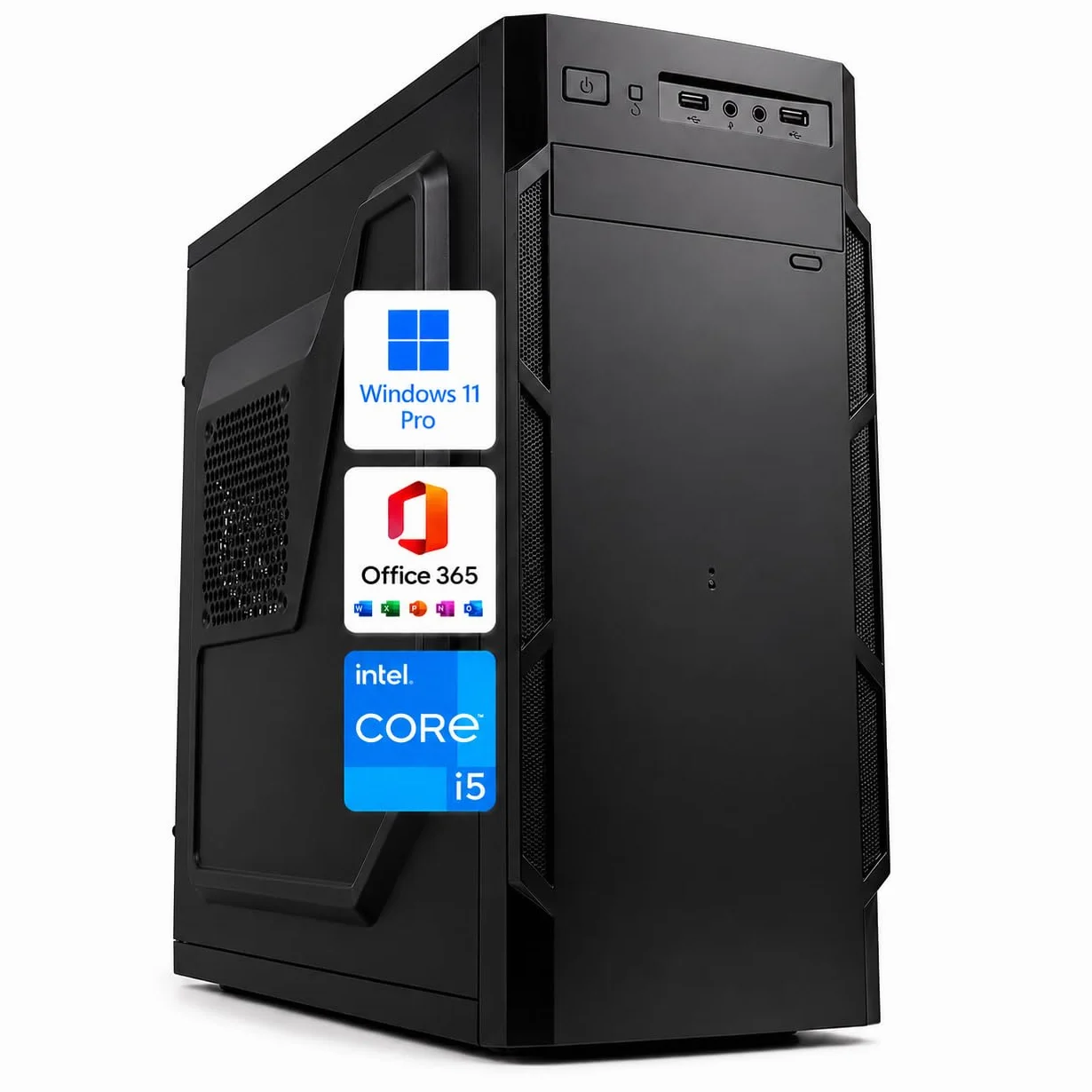 PC Fisso Desktop Intel Core i5-4th 16GB RAM DDR3 256GB + 512GB HDD Windows 11 Pro Office 365 USB 3.0