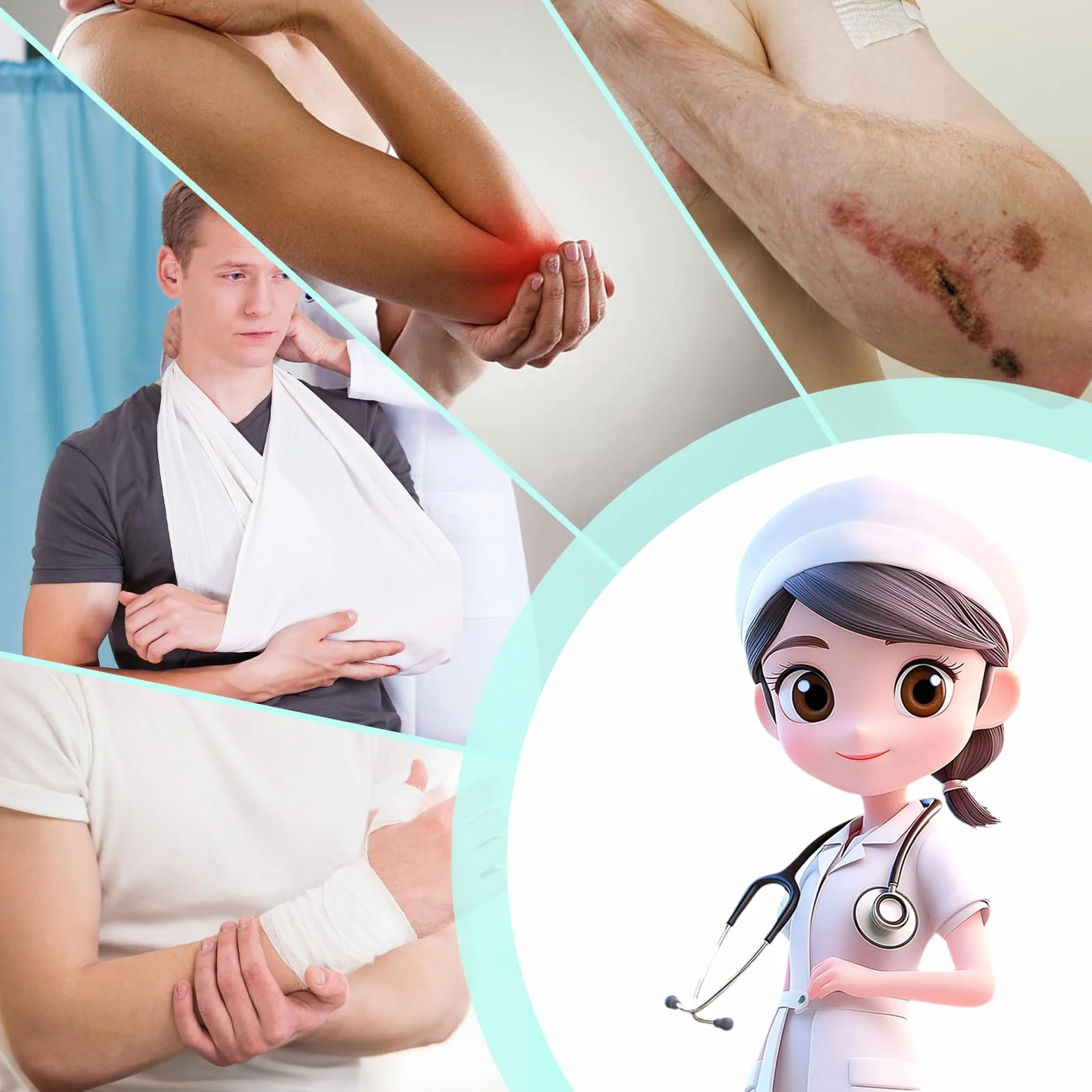 Protezione Braccio Impermeabile per Doccia, Morbida e Confortevole per Polso e Dito, Tenuta Stagna per Mantenere Ferita e Benda Asciutte