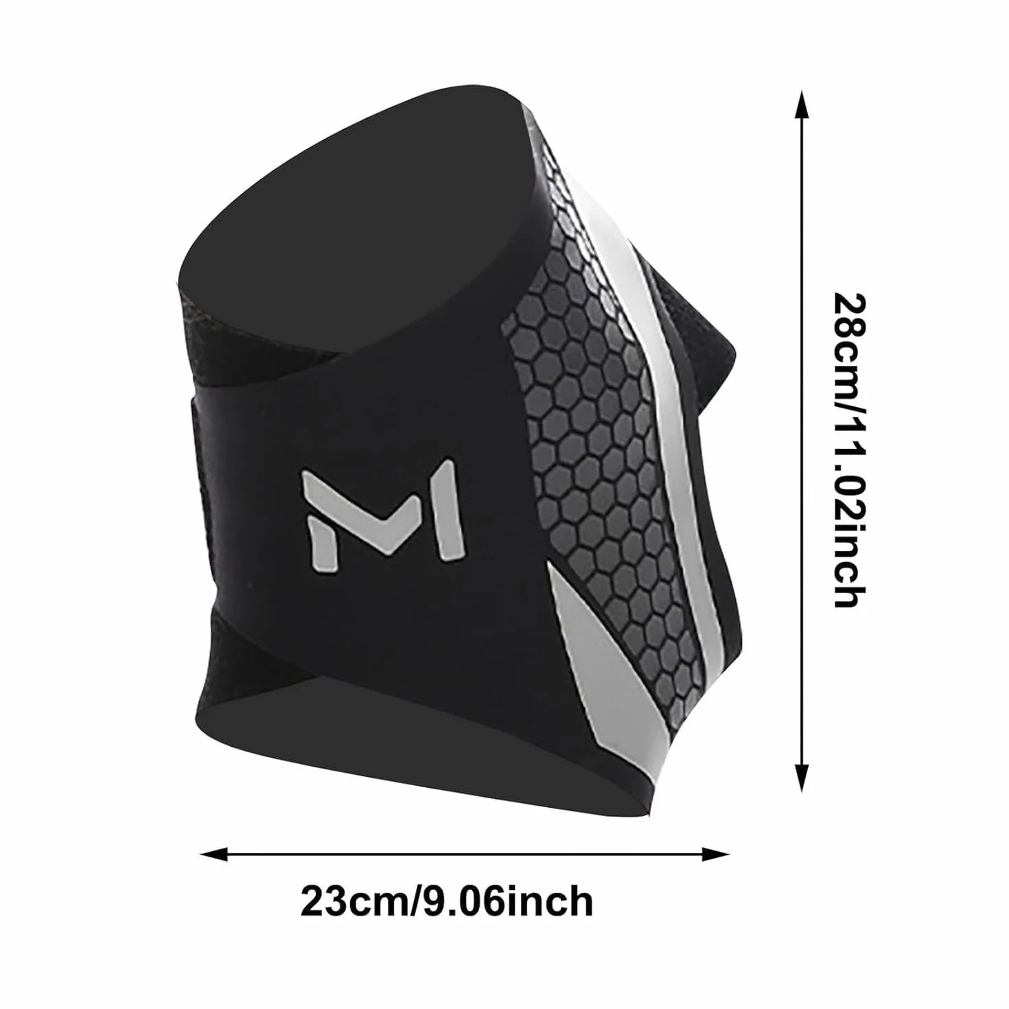 Cavigliera Sportiva Regolabile in Nylon Traspirante per Distorsione, Corsa, Calcio, Fitness, Escursionismo (Grigio nerastro)