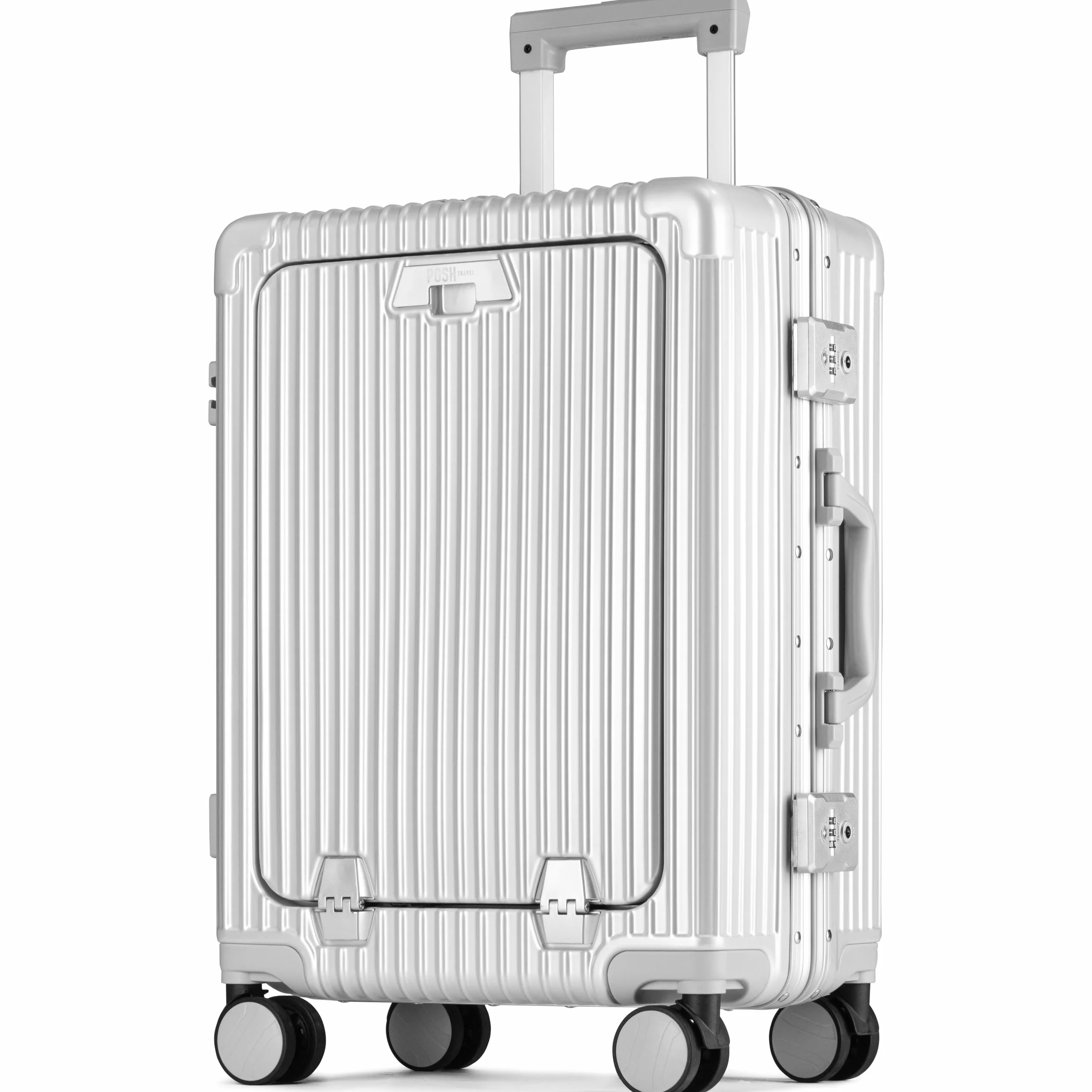 POSH Valigia da cabina L 75L Trolley business rigido policarbonato 65x42x28 cm Chiusura TSA